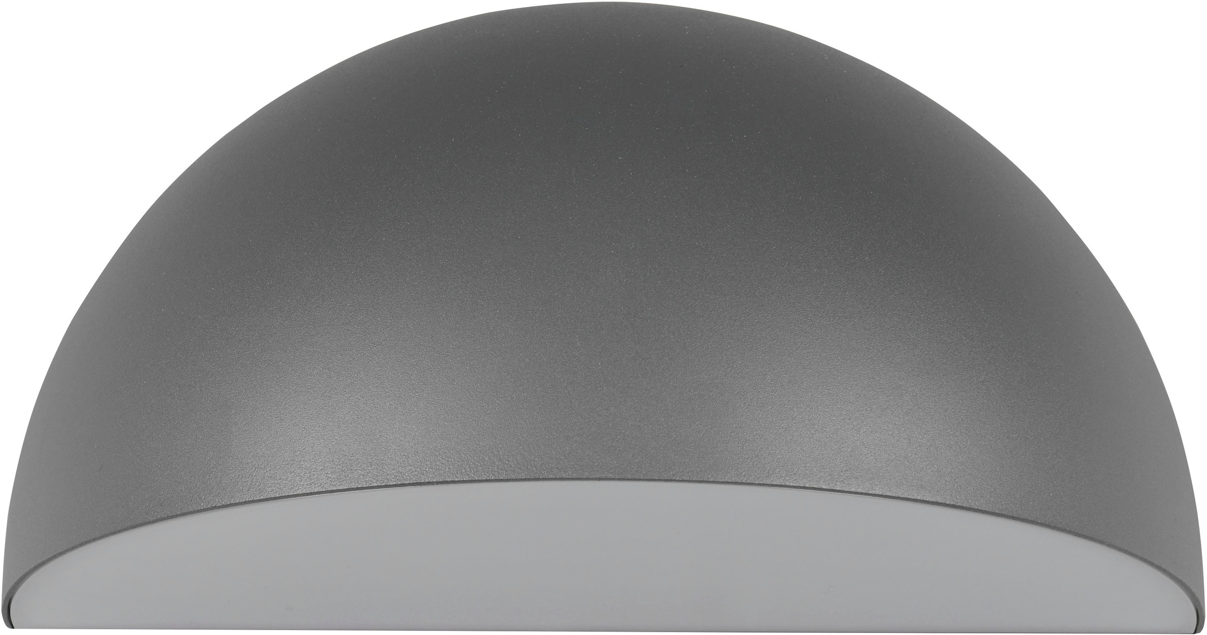 TRIO Leuchten Außen-Wandleuchte »MAAS, Hauswand Leuchte Downlight kugelförmig Metall Aluminium IP44« E27 1 Stk. warmweiß - kaltweiß exkl 1x E27 max 10W, Breite 27cm Höhe 14cm, Leuchtmittel wechselbar