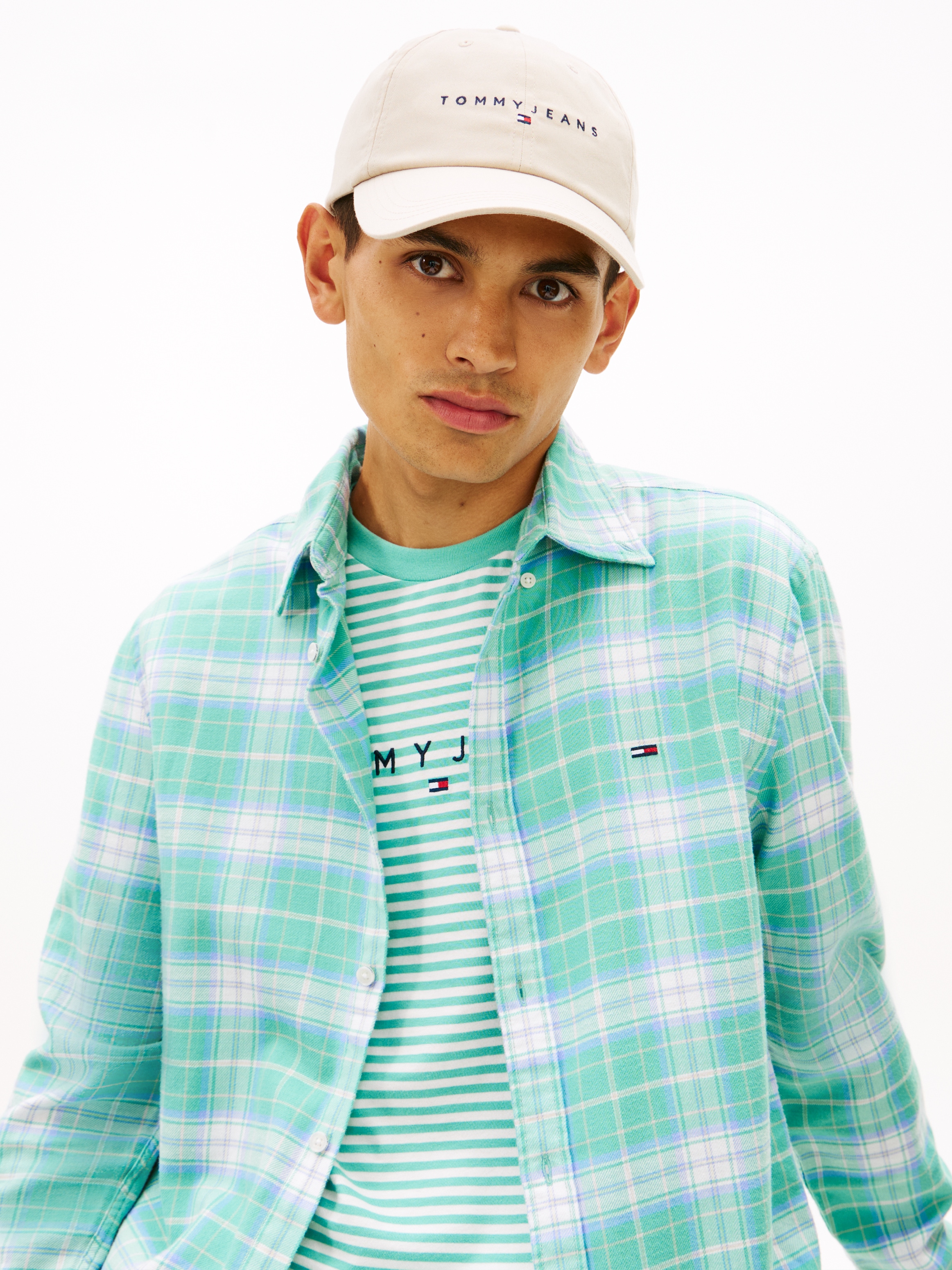 Tommy Jeans Baseball Cap »TJM LINEAR LOGO CAP« UNISEX Klemmverschluss, große Logostickerei