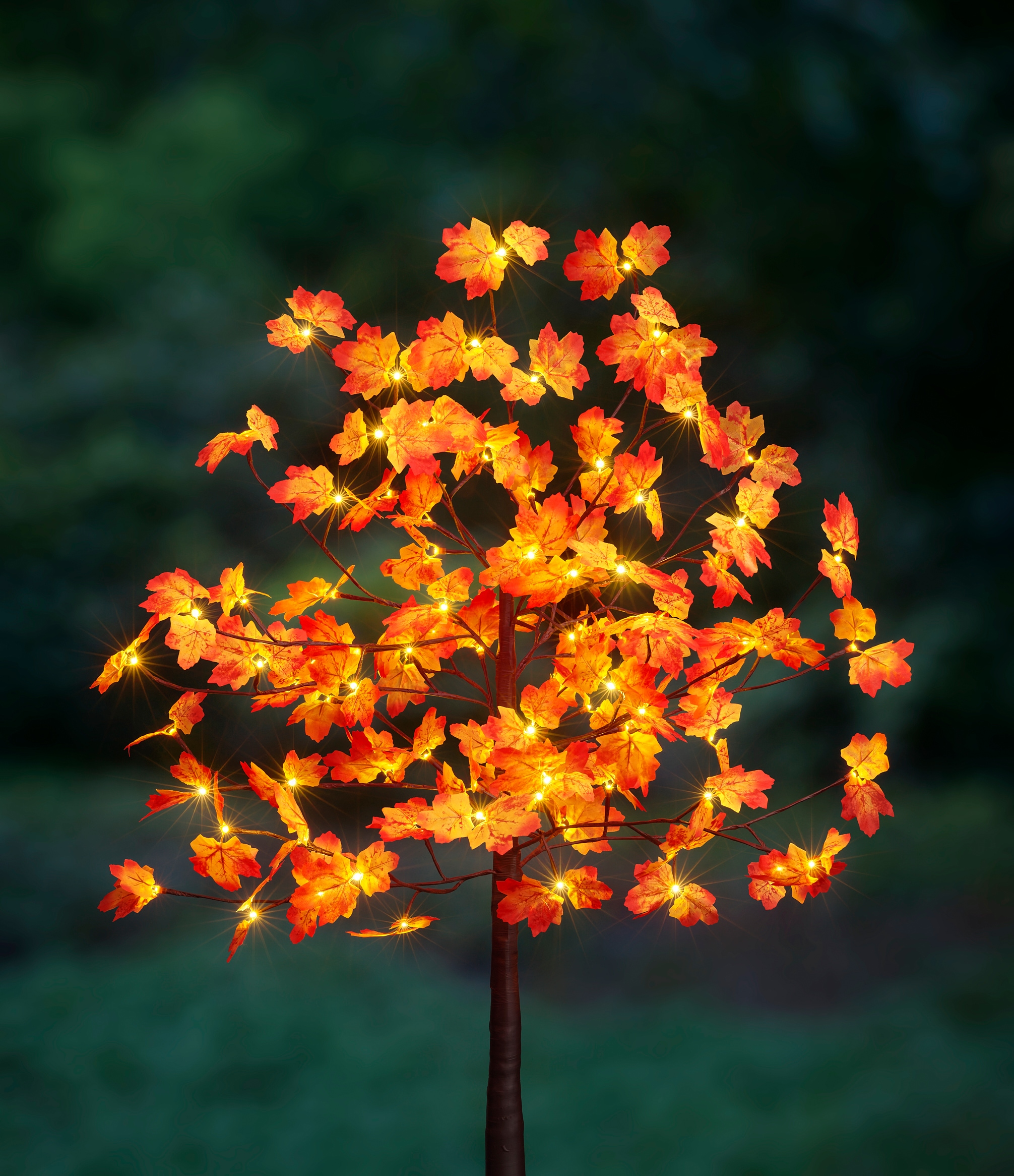 96 flammig-flammig, Shop Online Deko- Baum mit LED »Weihnachtsdeko«, im BONETTI Beleuchteter Ahornblättern OTTO Herbstbaum kaufen