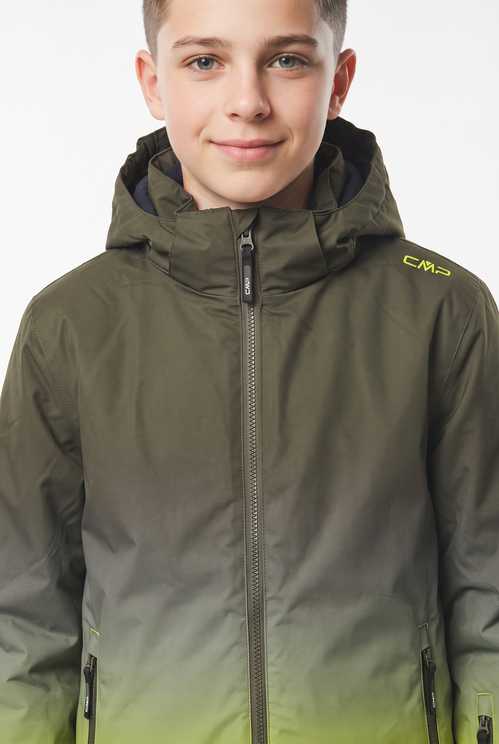 CMP Winterjacke »KID JACKET SNAPS HOOD« mit Kapuze Atmungsaktiv und wasserdicht, abnehmbare Kapuze, für Alpinski-Einsatz