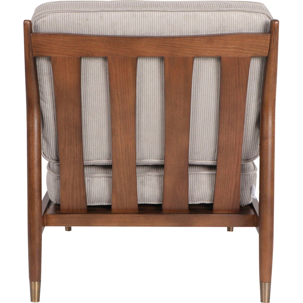 Guido Maria Kretschmer Home&Living Sessel »Talin«, Eichenholzgestell, verschiedene Bezugs-, Farbvarianten, Sitzhöhe 44 cm
