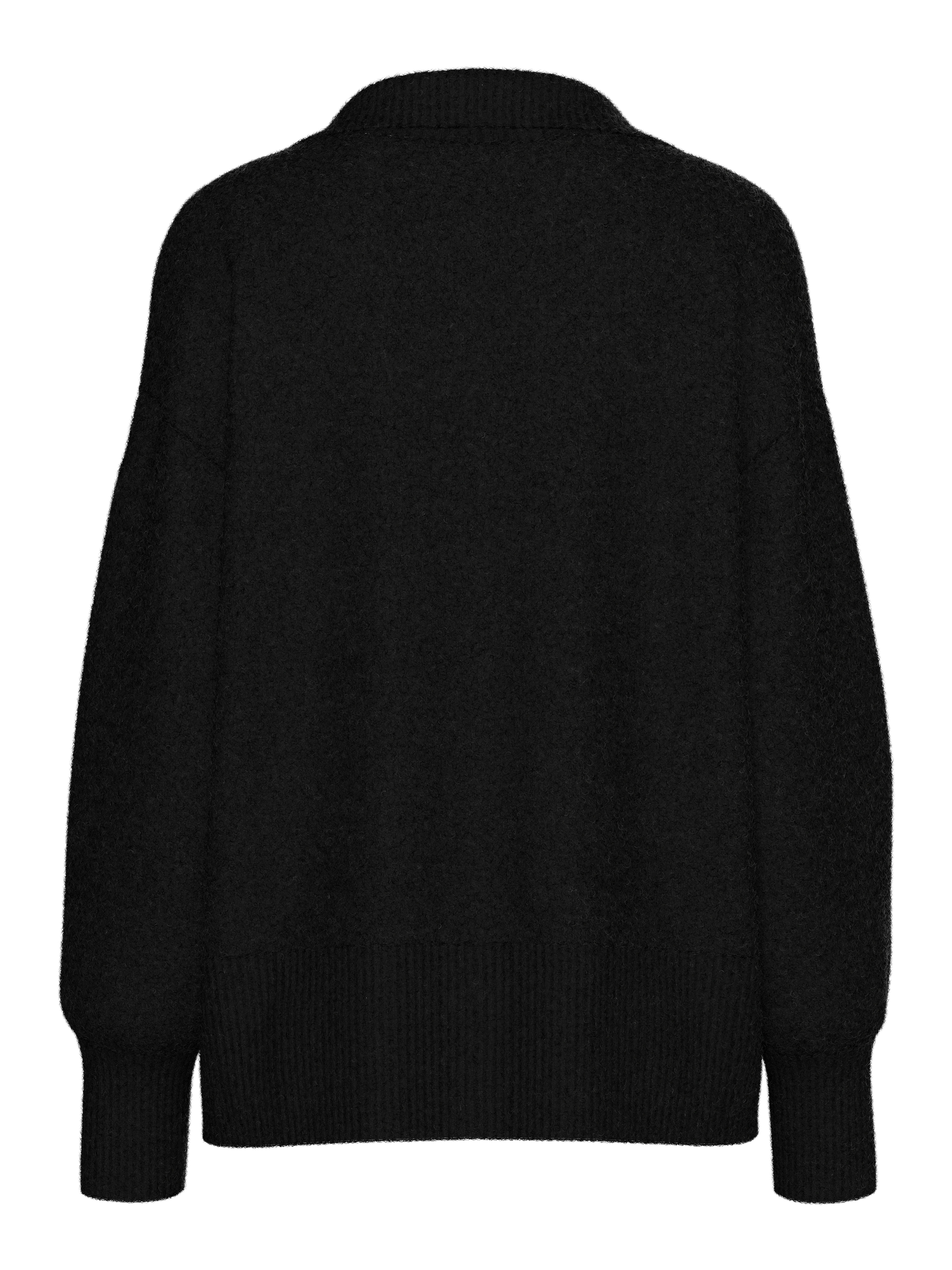pieces V-Ausschnitt-Pullover »PCMALOU LS POLO KNIT NOOS BC«