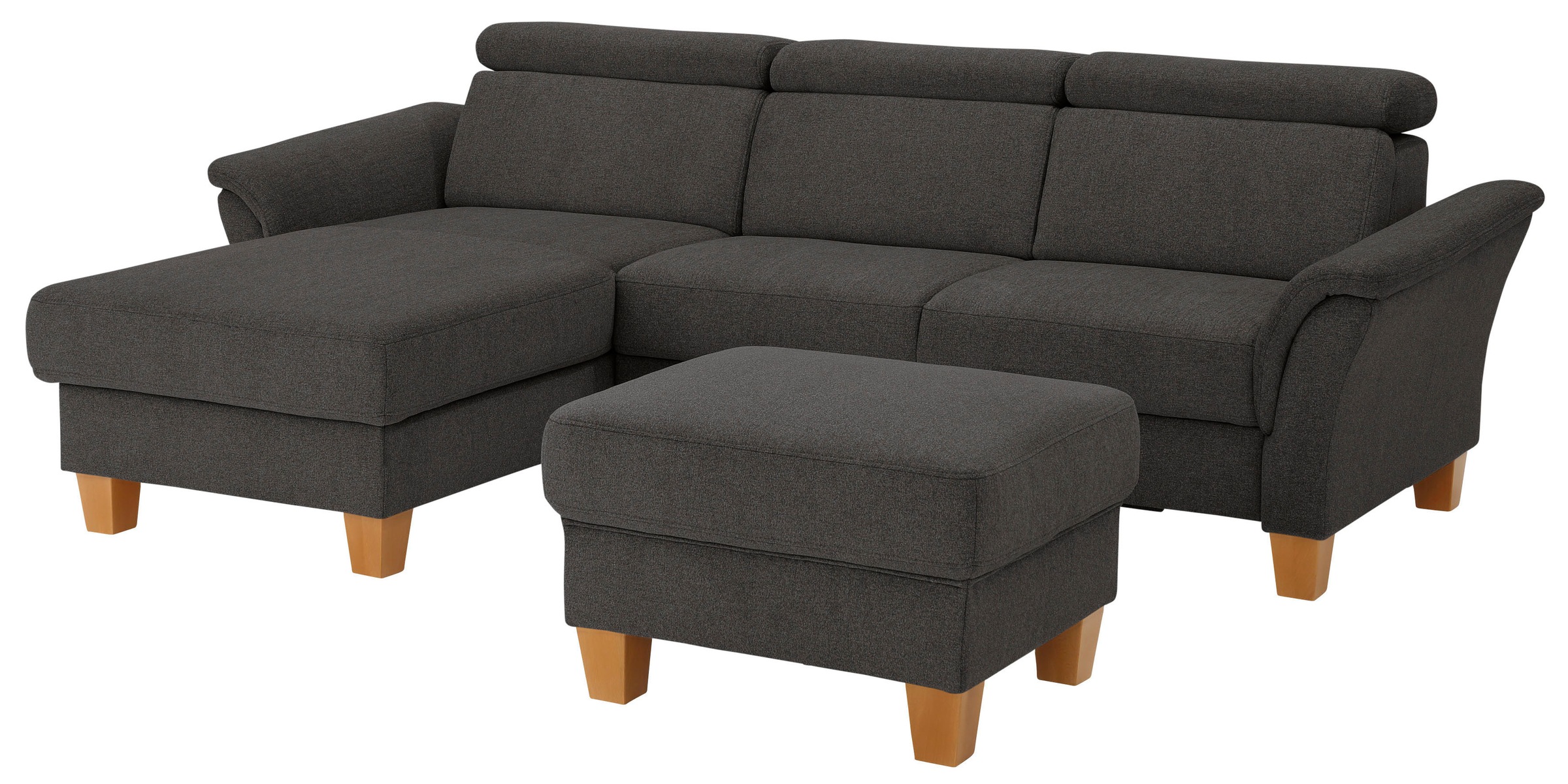 Home affaire Ecksofa »Conville L-Form«, Federkern, wahlweise mit Bettfunktion und Bettkasten bzw. Stauraum