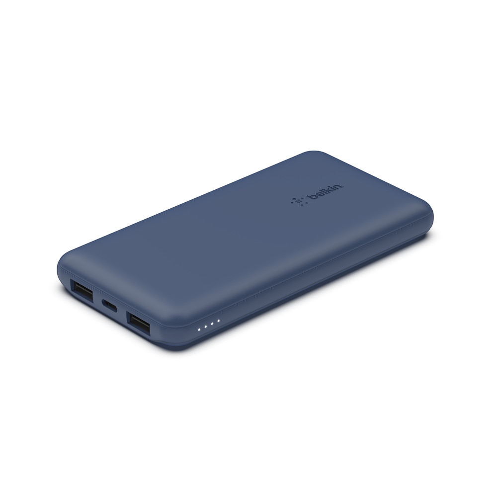 Belkin Powerbank »BoostCharge 10.000mAh Powerbank 15 Watt zum Laden von 3 Geräten«, 10000 mAh, 1x USB-C, 2x USB-A, Power für bis zu 40 Stunden