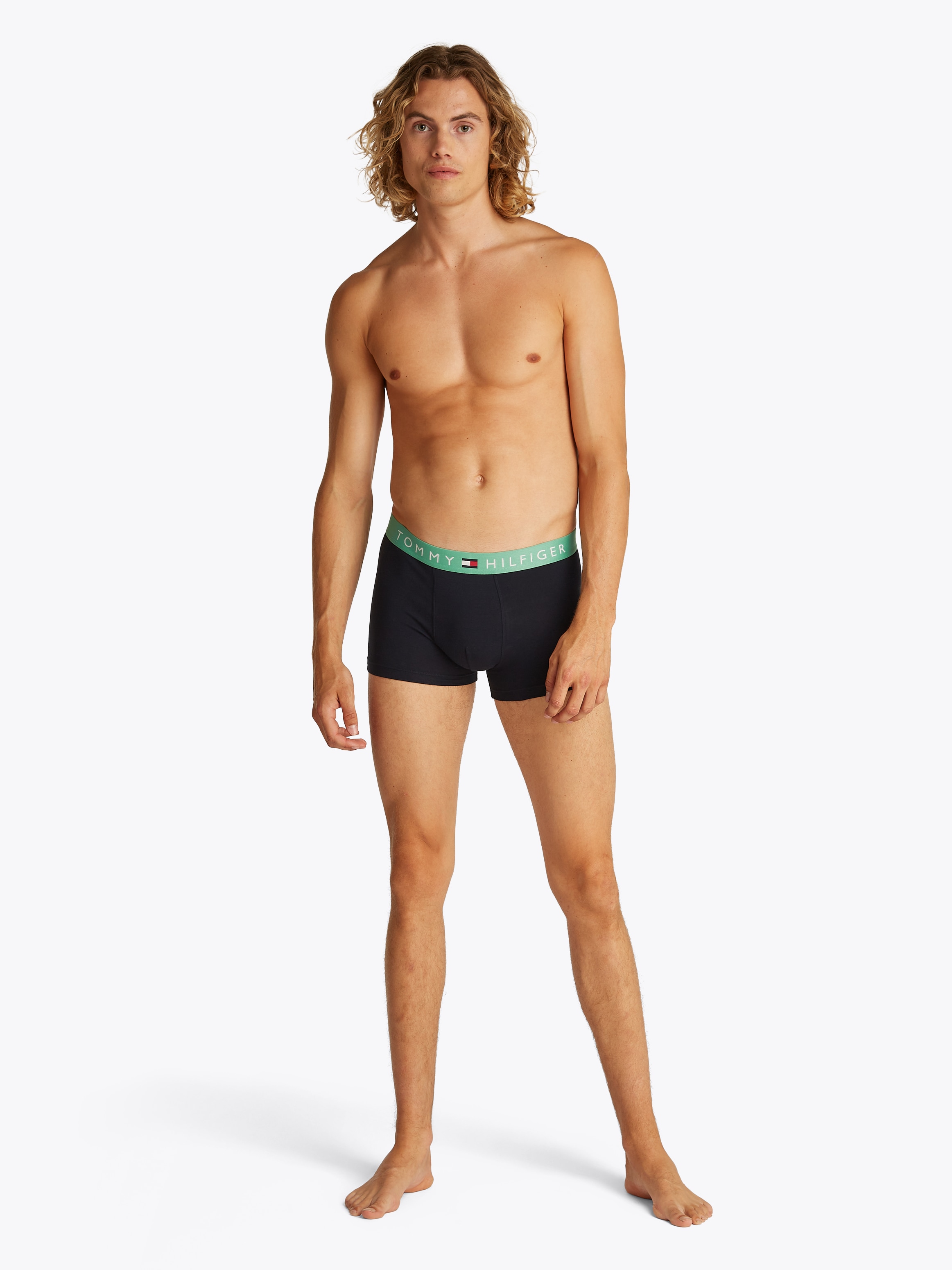 Tommy Hilfiger Underwear Trunk »5P TRUNK WB«, (Packung, 5 St., 5er), mit Logobund