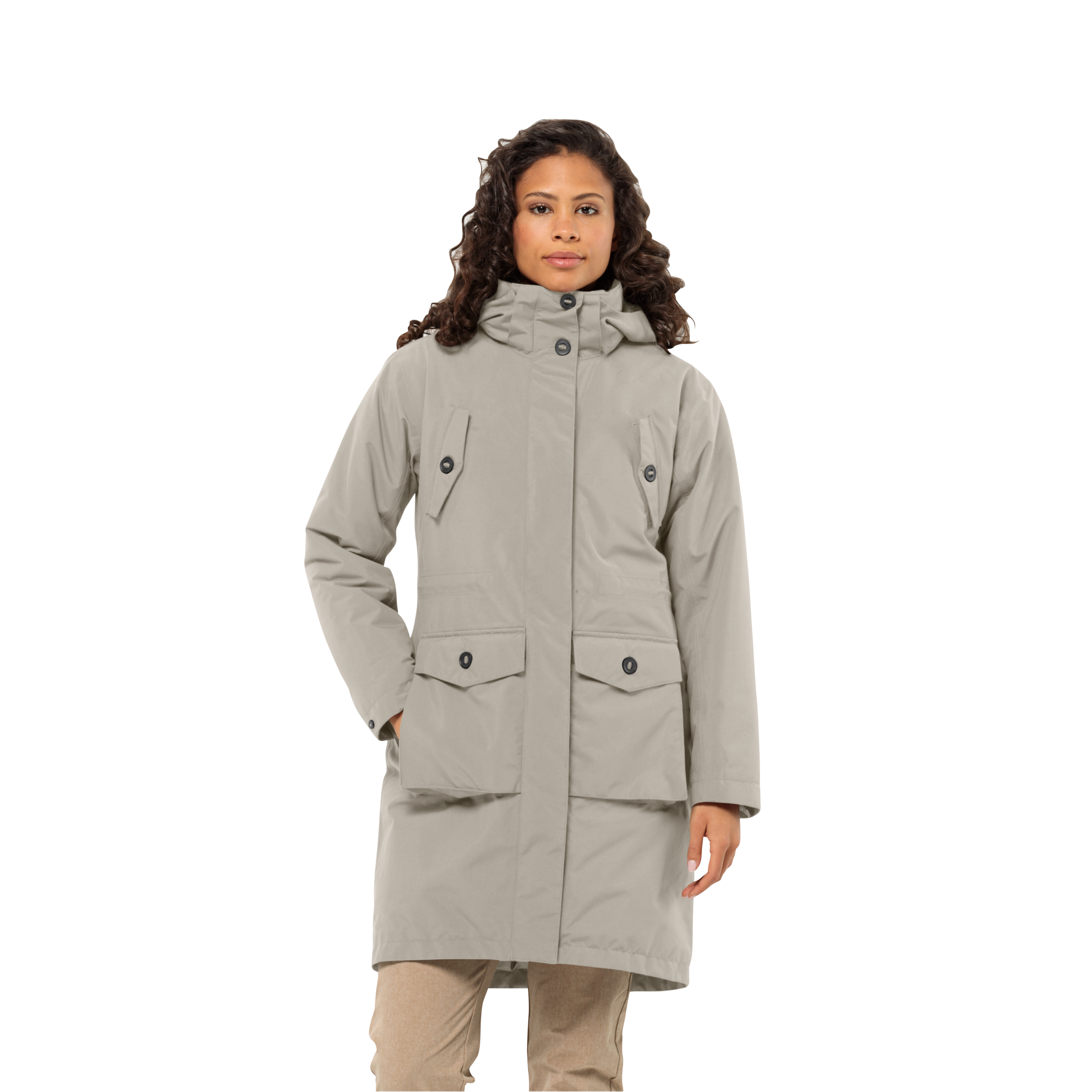 Jack Wolfskin 3-in-1-Funktionsmantel »EISWALD 3IN1 PARKA W«, mit Sherpa Fleece-Innenjacke und abnehmbarer Kapuze