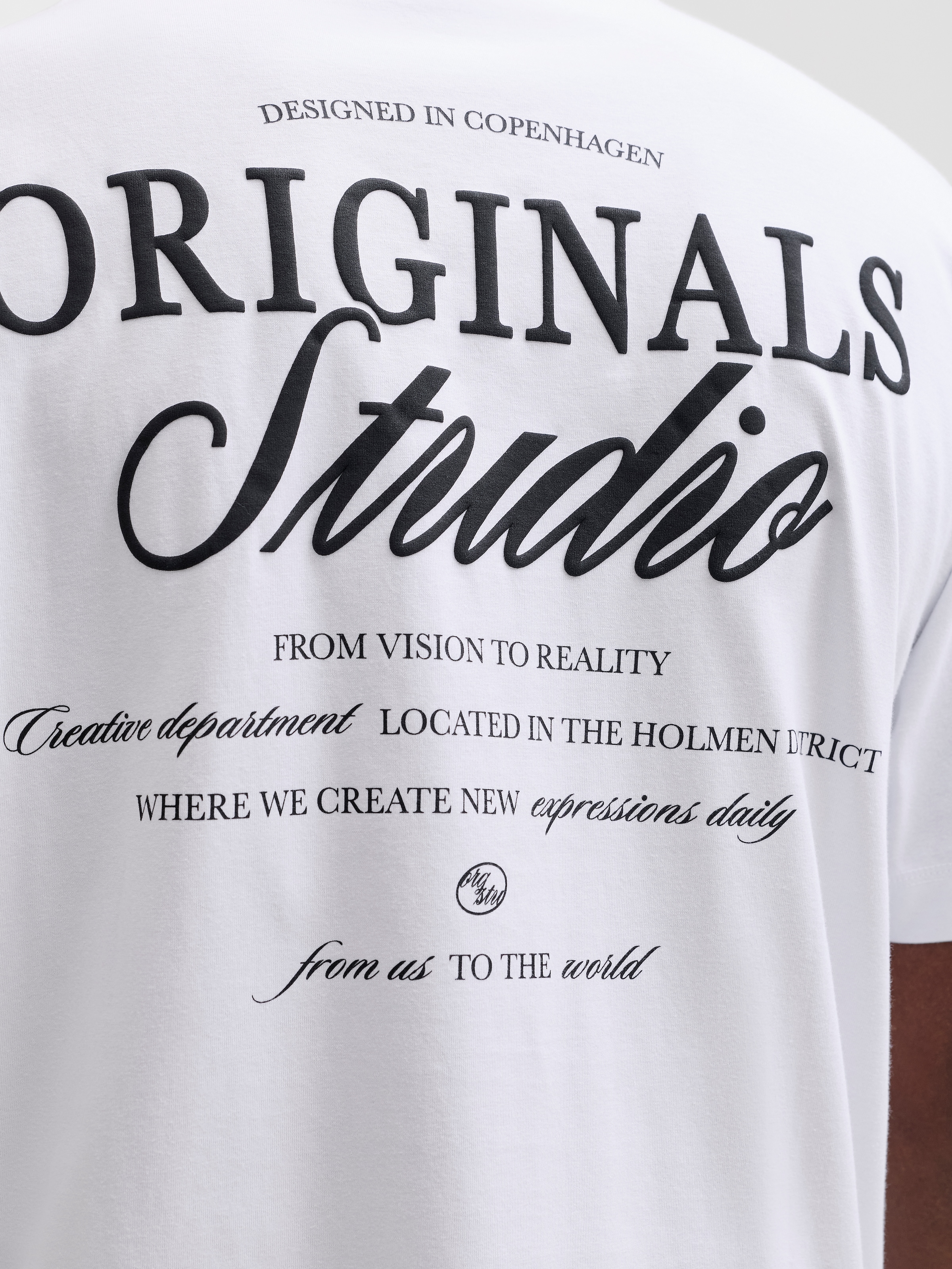Jack & Jones Rundhalsshirt »JORNORREBRO TYPO TEE SS CREW NECK NOOS« Baumwolle, relaxed fit