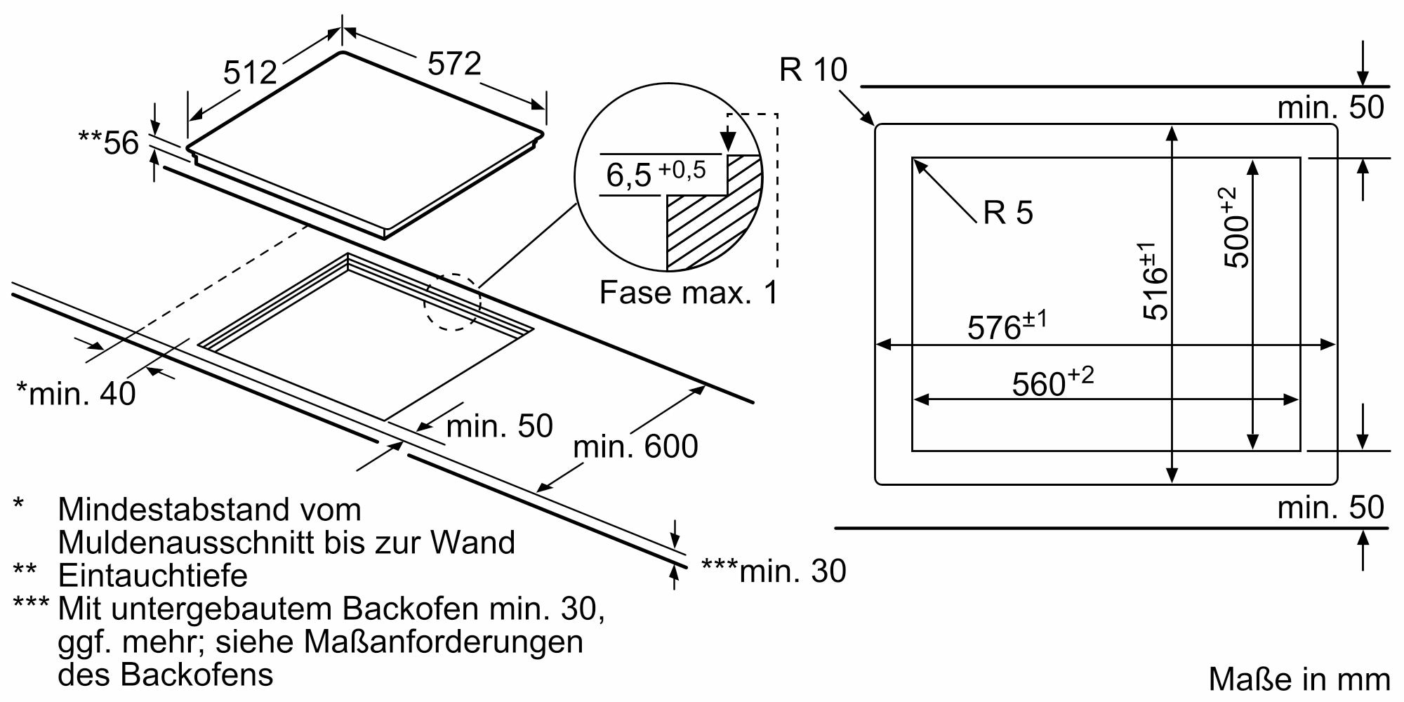 SIEMENS Flex-Induktions-Kochfeld von SCHOTT CERAN® »EX601LXC1E«, mit powerMove Plus