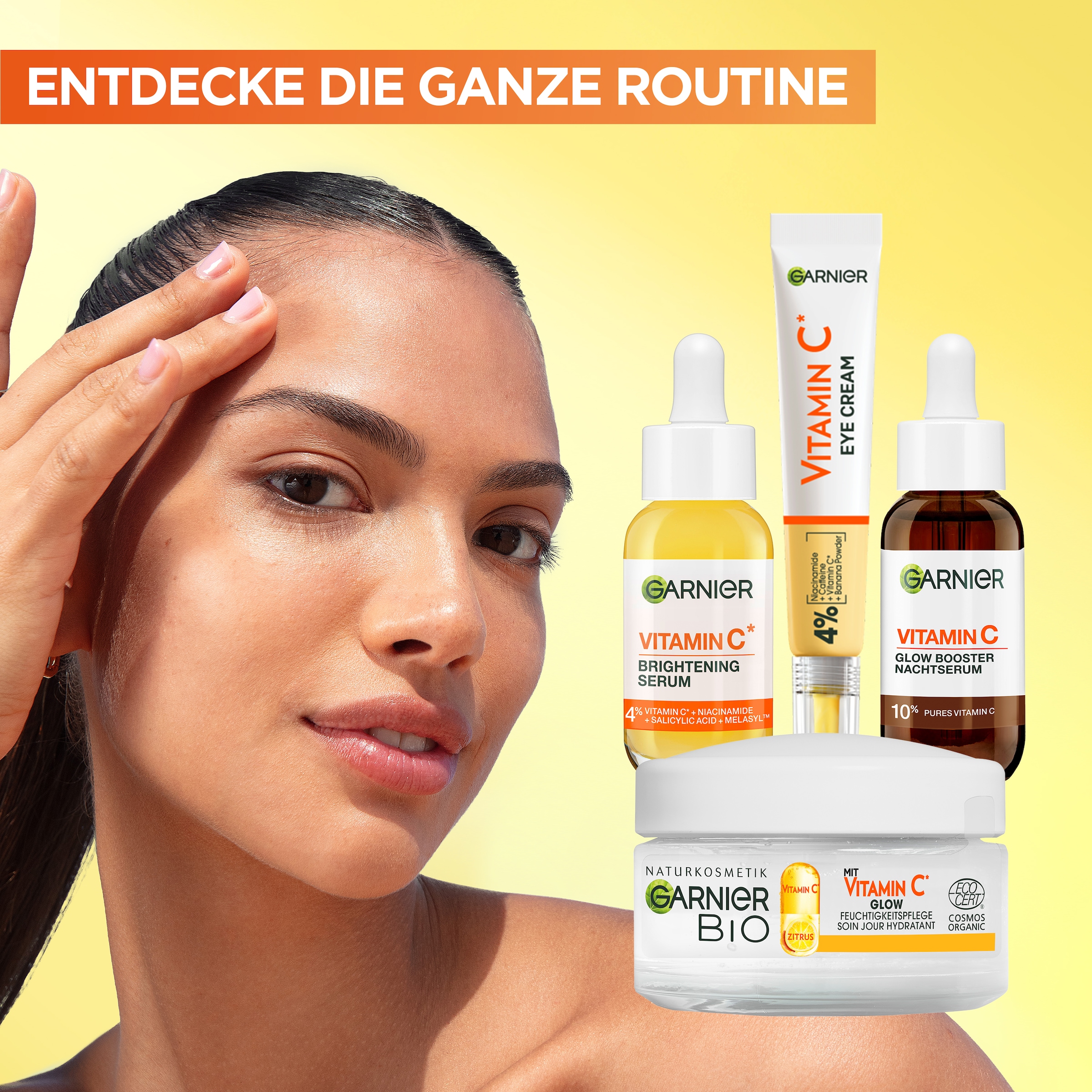 GARNIER Gesichtspflege-Set »SKIN ACTIVE MAX GLOW BOOSTER SET« mit Vitamin C
