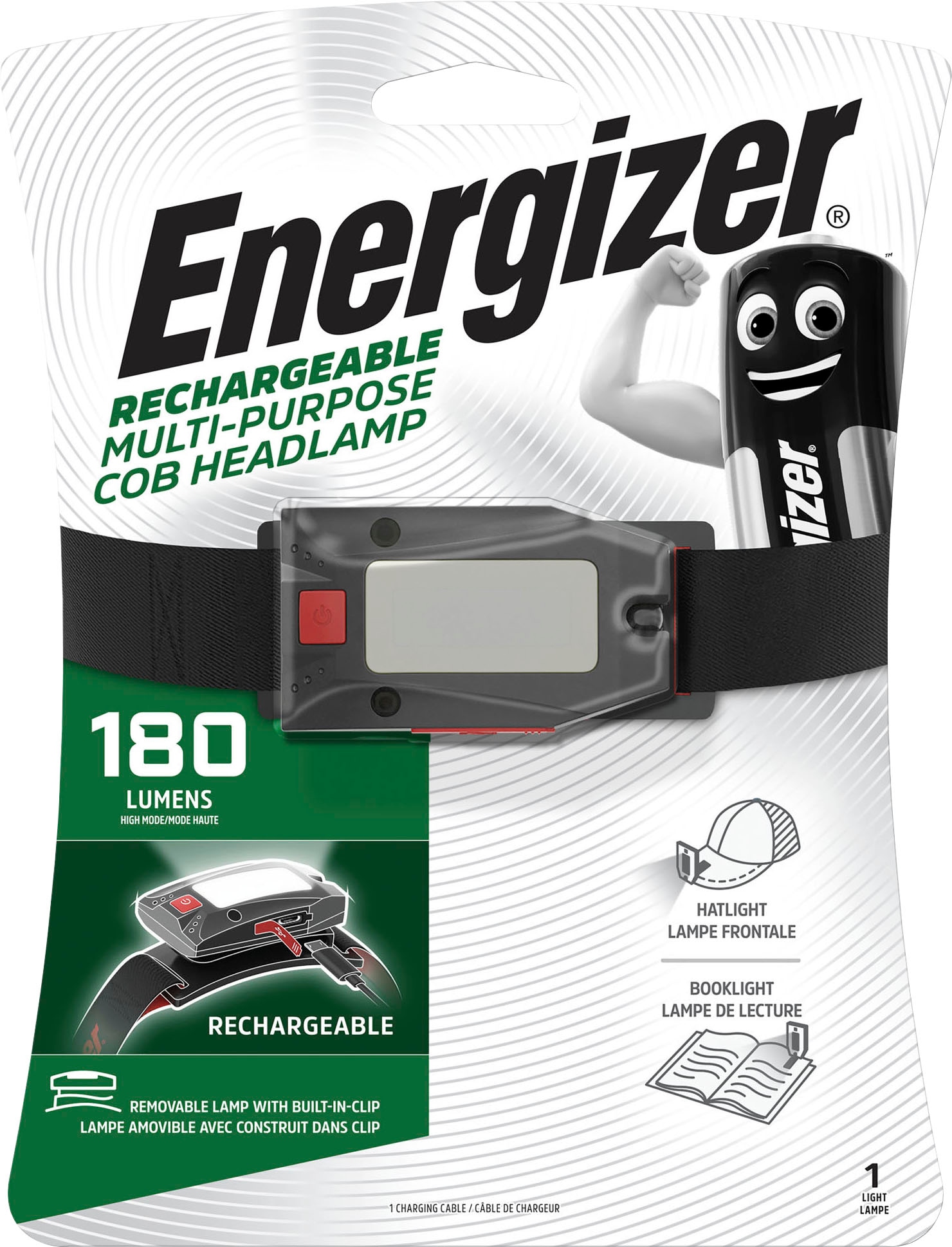 Energizer Stirnlampe »Kopflampe Multiuse wiederaufladbar 180 Lumen«