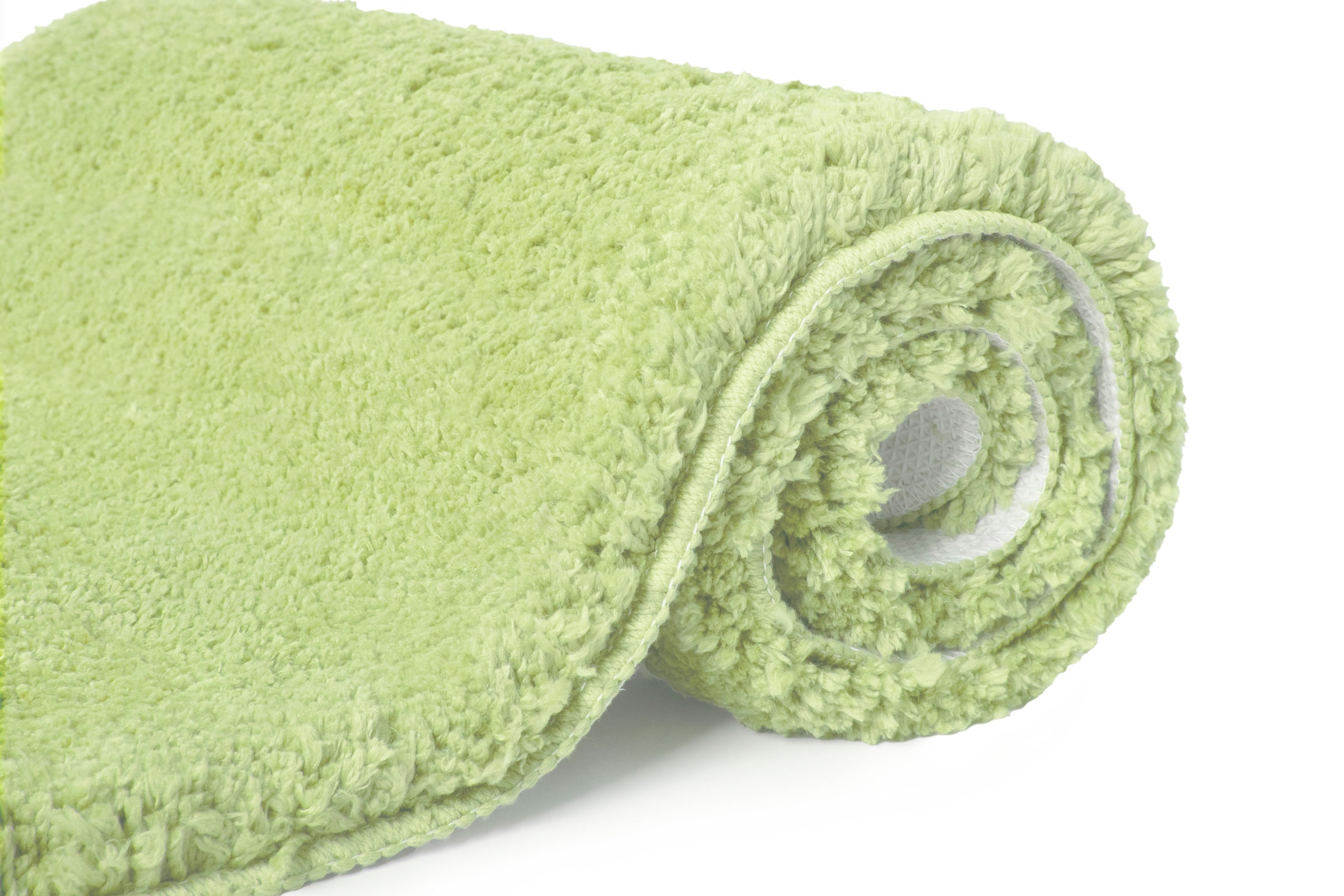 my home Badematte »Sanremo, Badvorleger, Badezimmer Teppich, sehr weich«, rutschhemmend beschichtet, fußbodenheizungsgeeignet-schnell trocknend, Badteppich, unifarben, rechteckig, rund & als 3-tlg. Set erhältlich