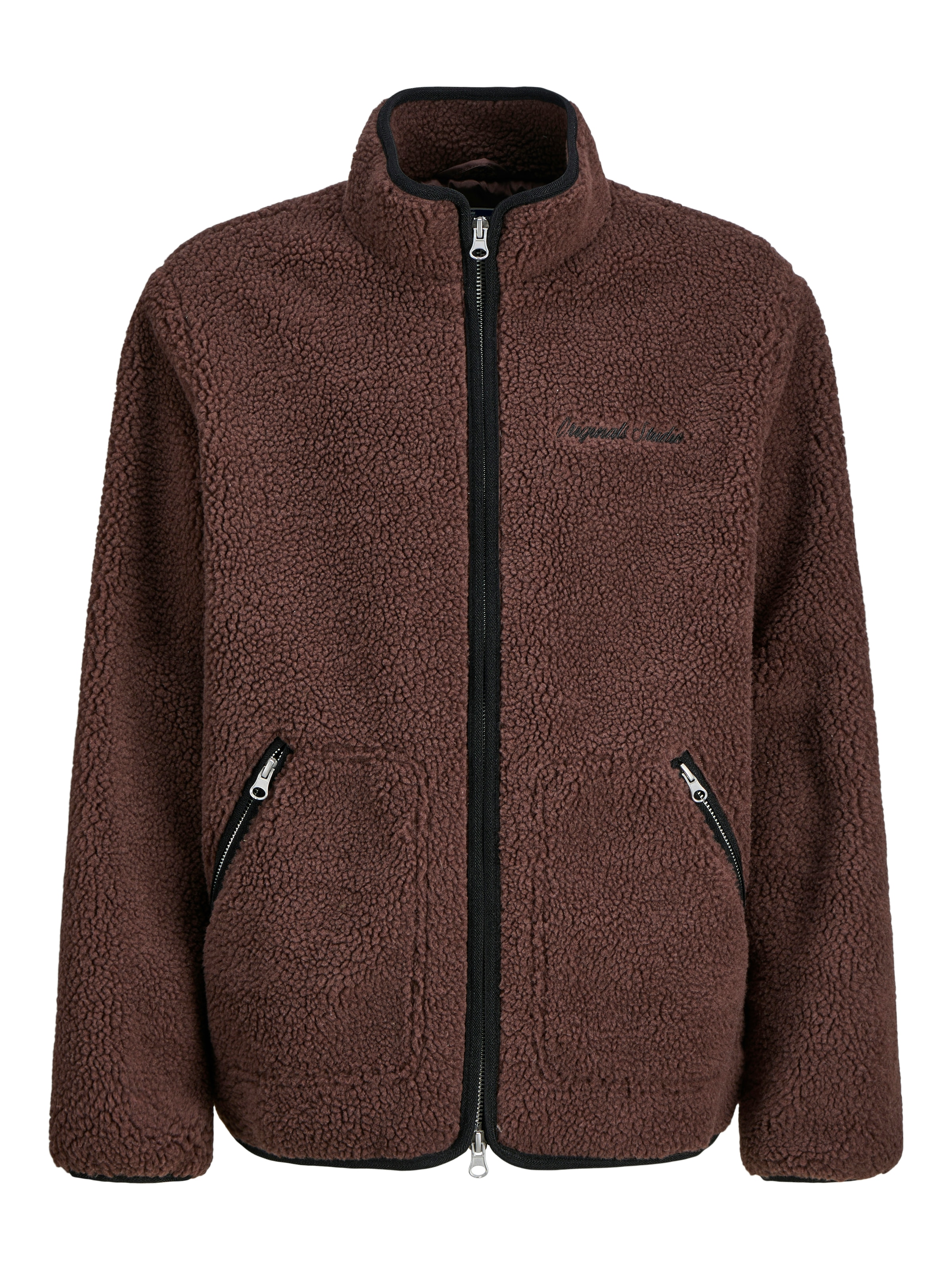 Jack & Jones Junior Fleecejacke »JORNORREBRO TEDDY JACKET JNR«, ohne Kapuze, Mit stylischem Muster