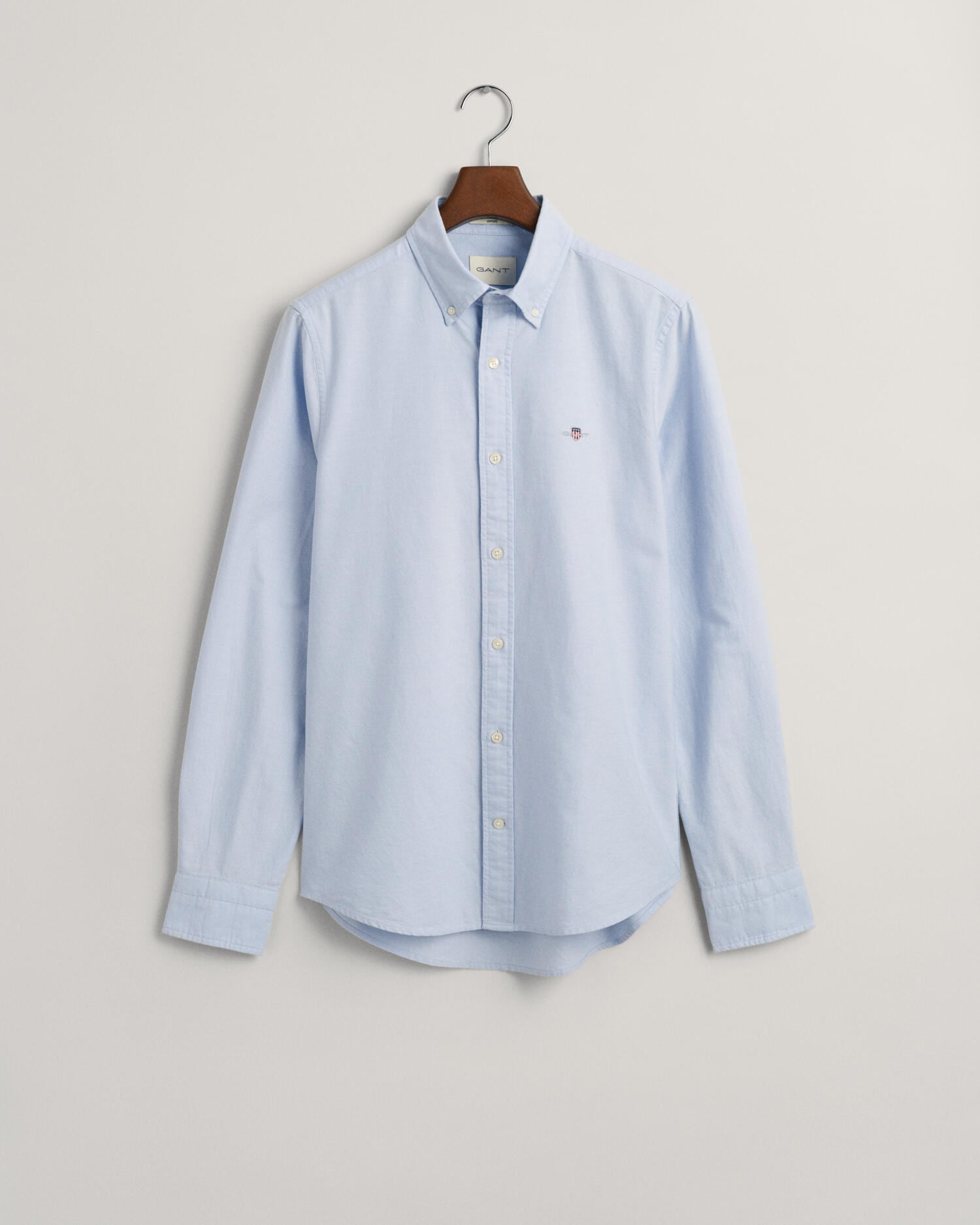 Gant Langarmhemd »Slim Fit Oxford Hemd strukturiert langlebig dicker«, Oxford Hemd Slim Fit