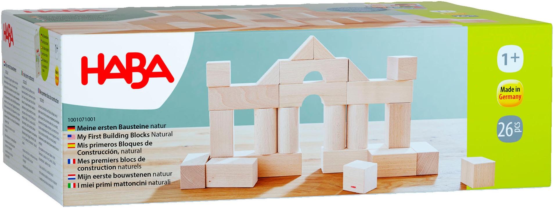 Haba Spielbauklötze »Meine ersten Bausteine natur« Made in Germany in bunt