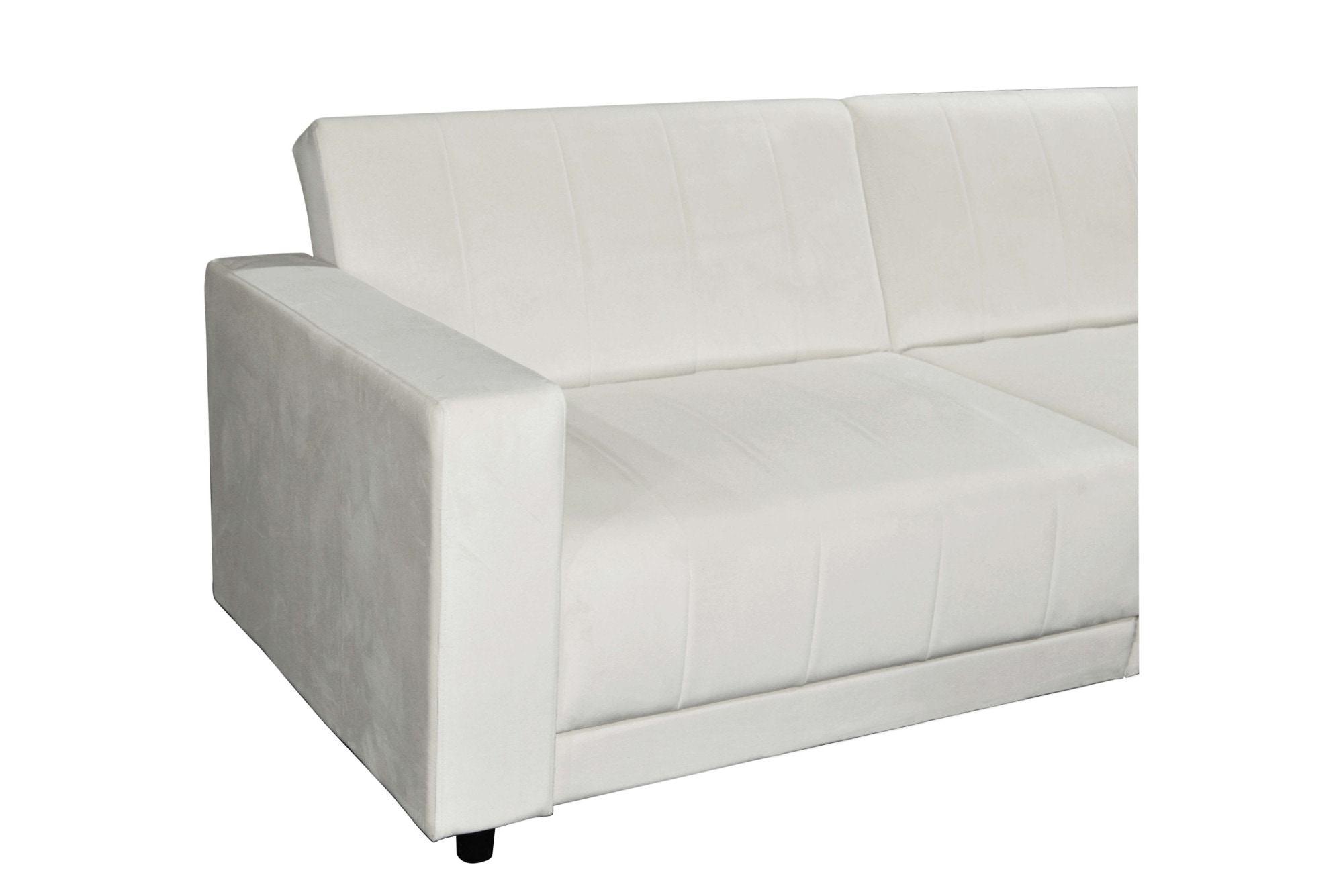 Dorel Home 3-Sitzer »Allie II Schlafsofa 225 cm«, Bett-Funktion (108/190cm), Rückenlehne 2-teilig, mit Steppung