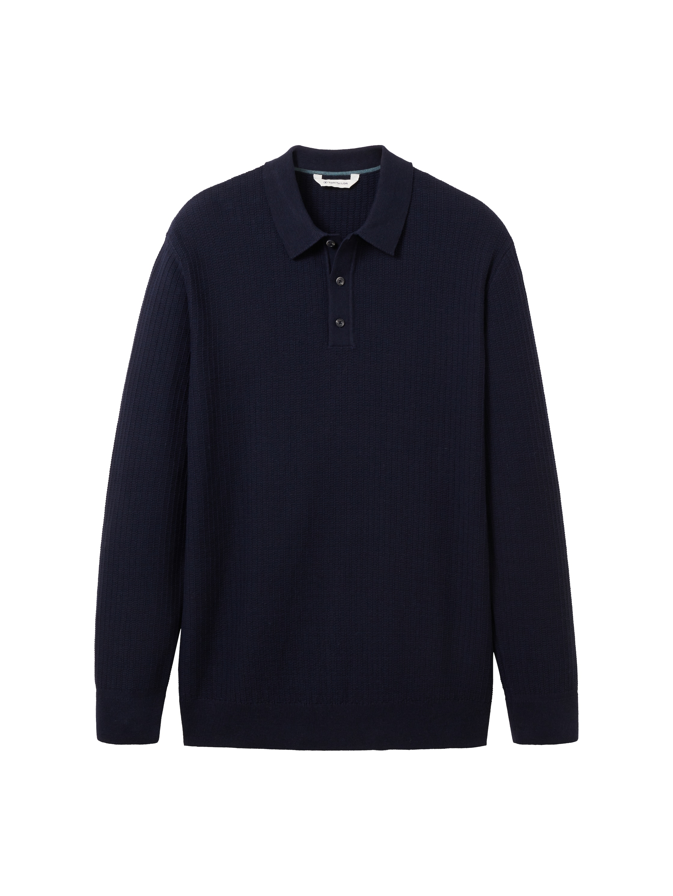 TOM TAILOR Polokragenpullover, mit kurzer Knopfleise am Polokragen