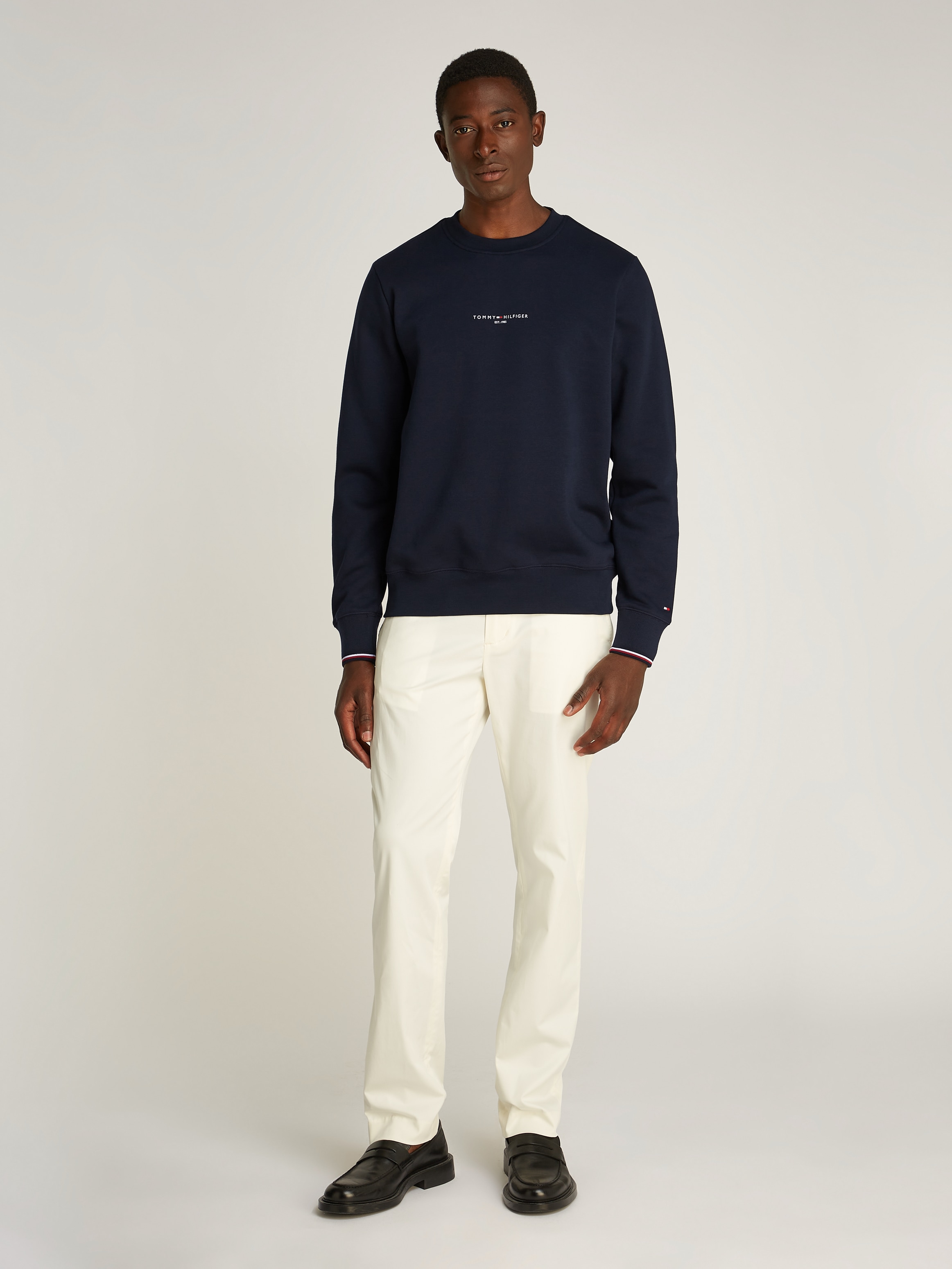 Tommy Hilfiger Sweatshirt »TOMMY LOGO TIPPED CREWNECK«