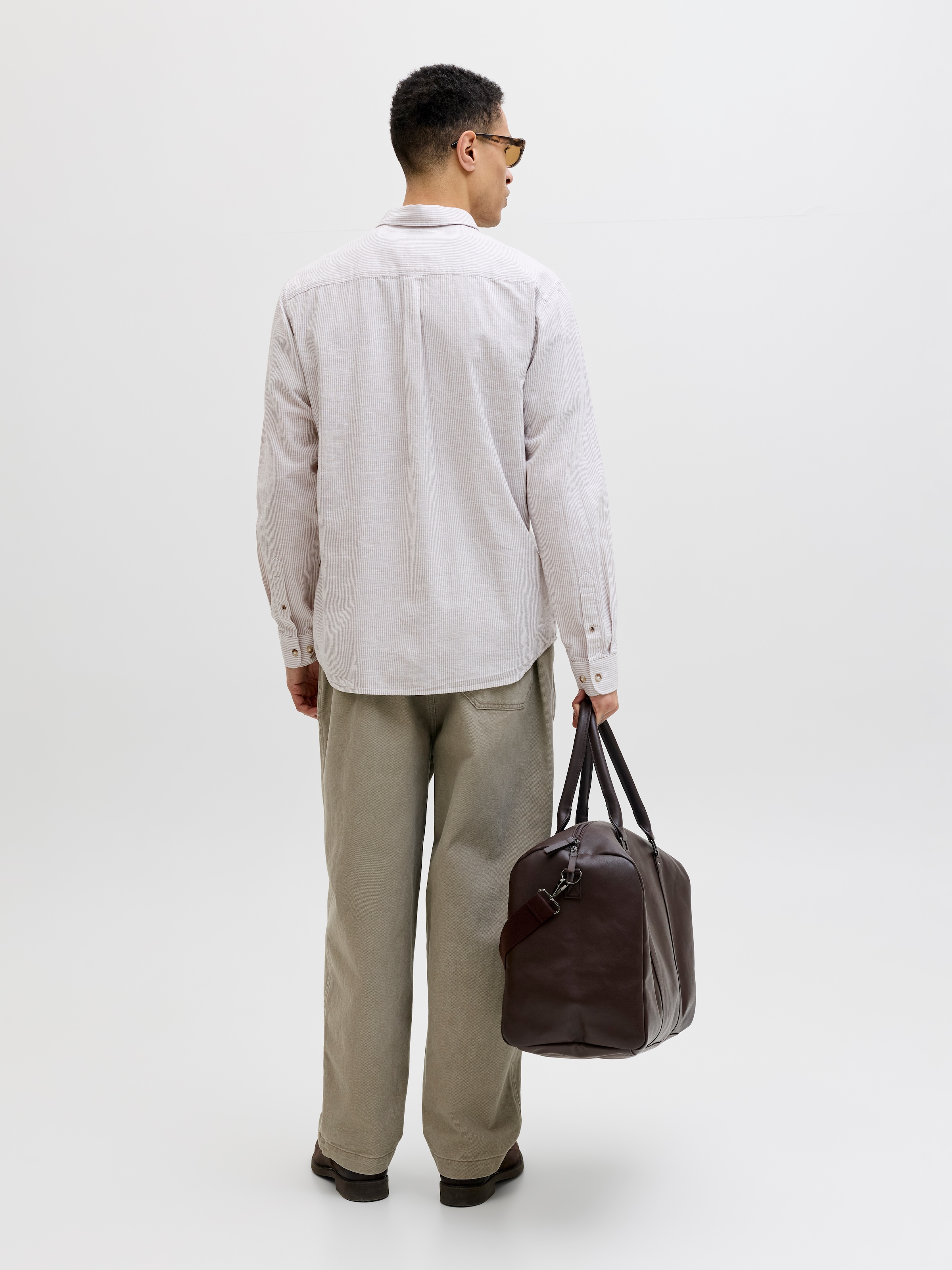 Jack & Jones Langarmhemd »JJESUMMER LINEN BLEND SHIRT L/S SN« Baumwollmischung, regular fit