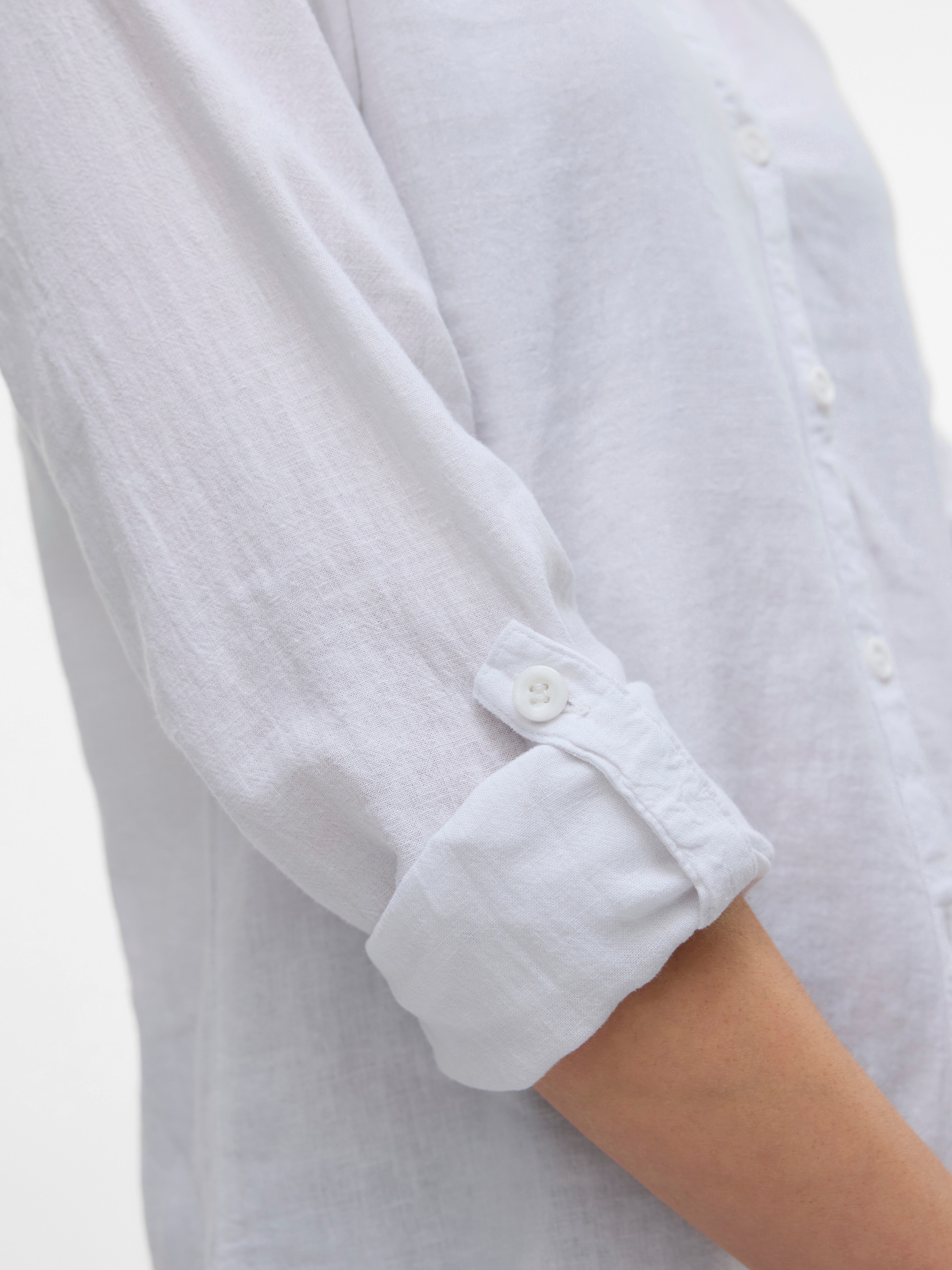 Vero Moda Langarmbluse »VMLINN LS V-NECK SHIRT WVN NOOS«
