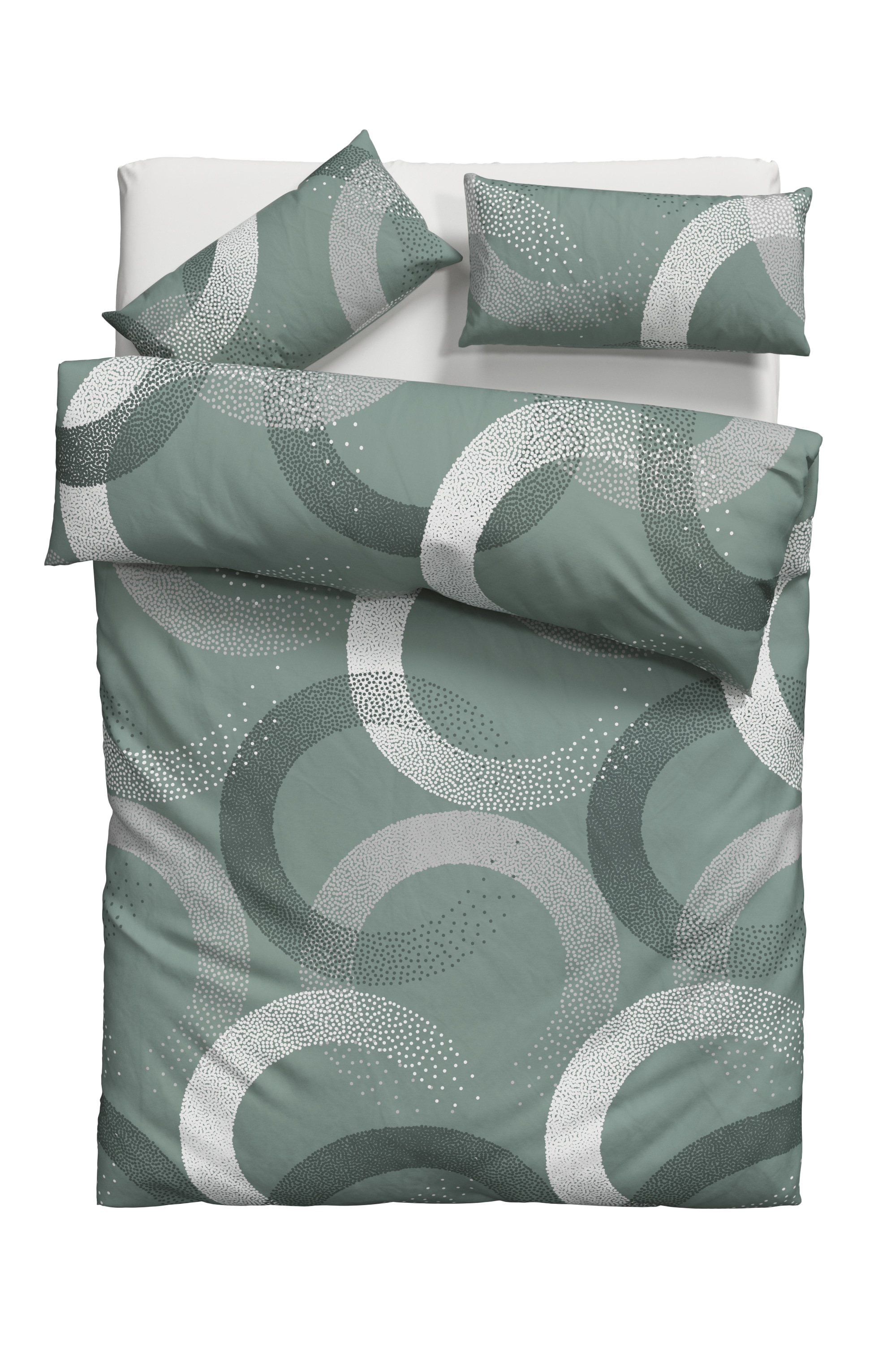 OTTO home Bettwäsche »Balisa«, ab Größe 135x200 cm, aus 100% Baumwolle, Bettwäsche mit Kreisen