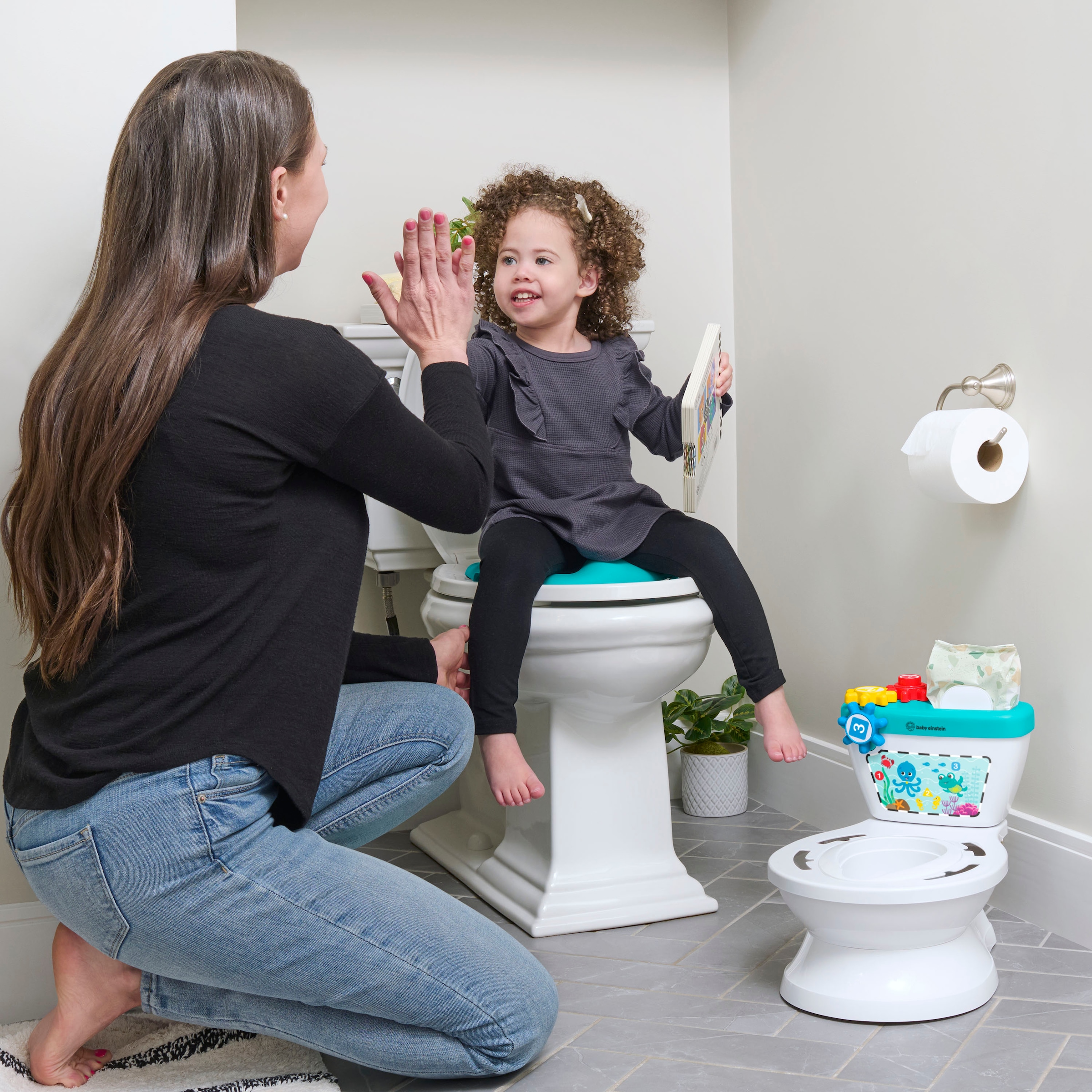 Baby Einstein Toilettentrainer »Geared for Success™ 2-in-1 Potty Training System«, mit Sound