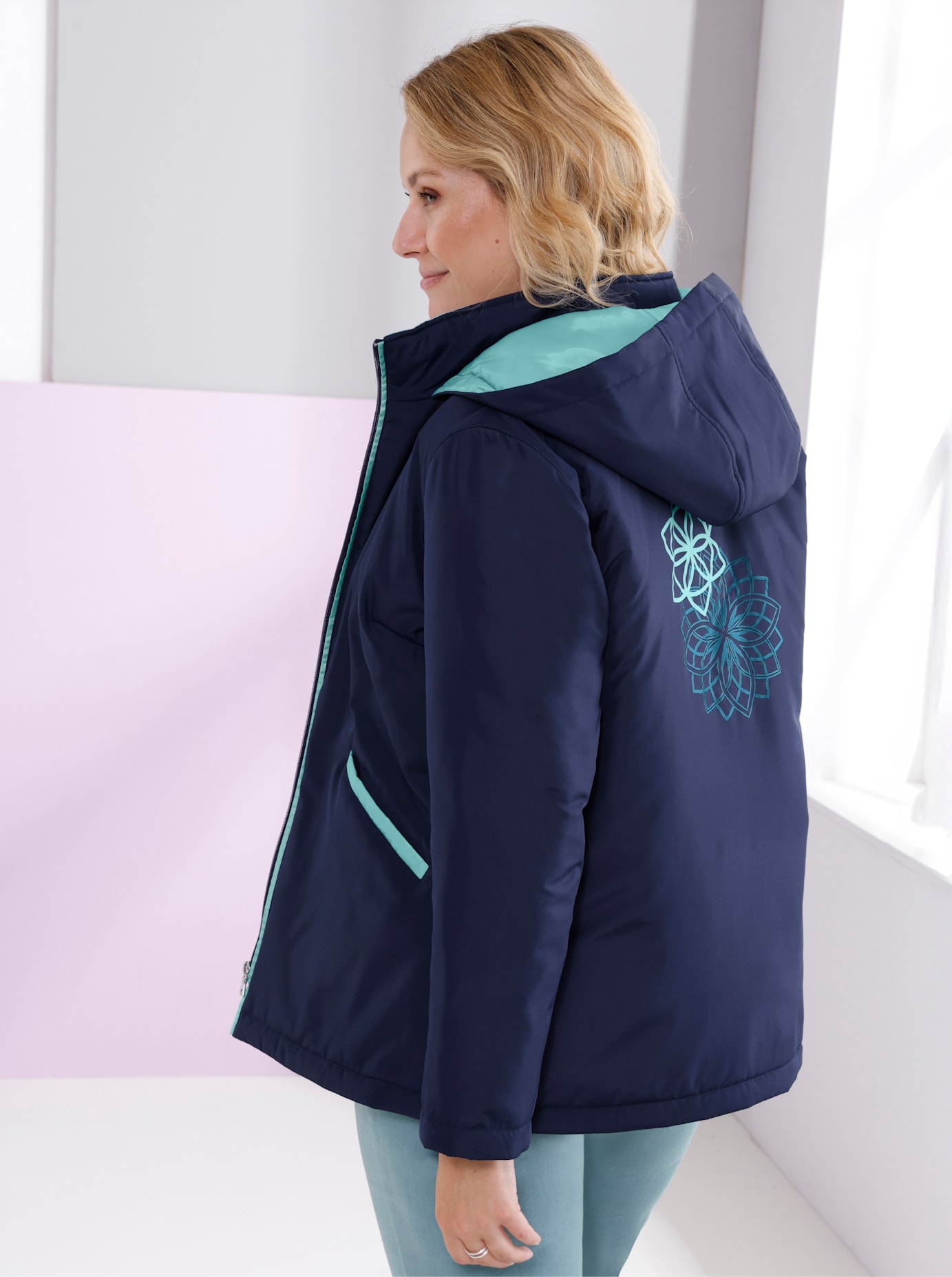 Classic Basics Langjacke mit Kapuze