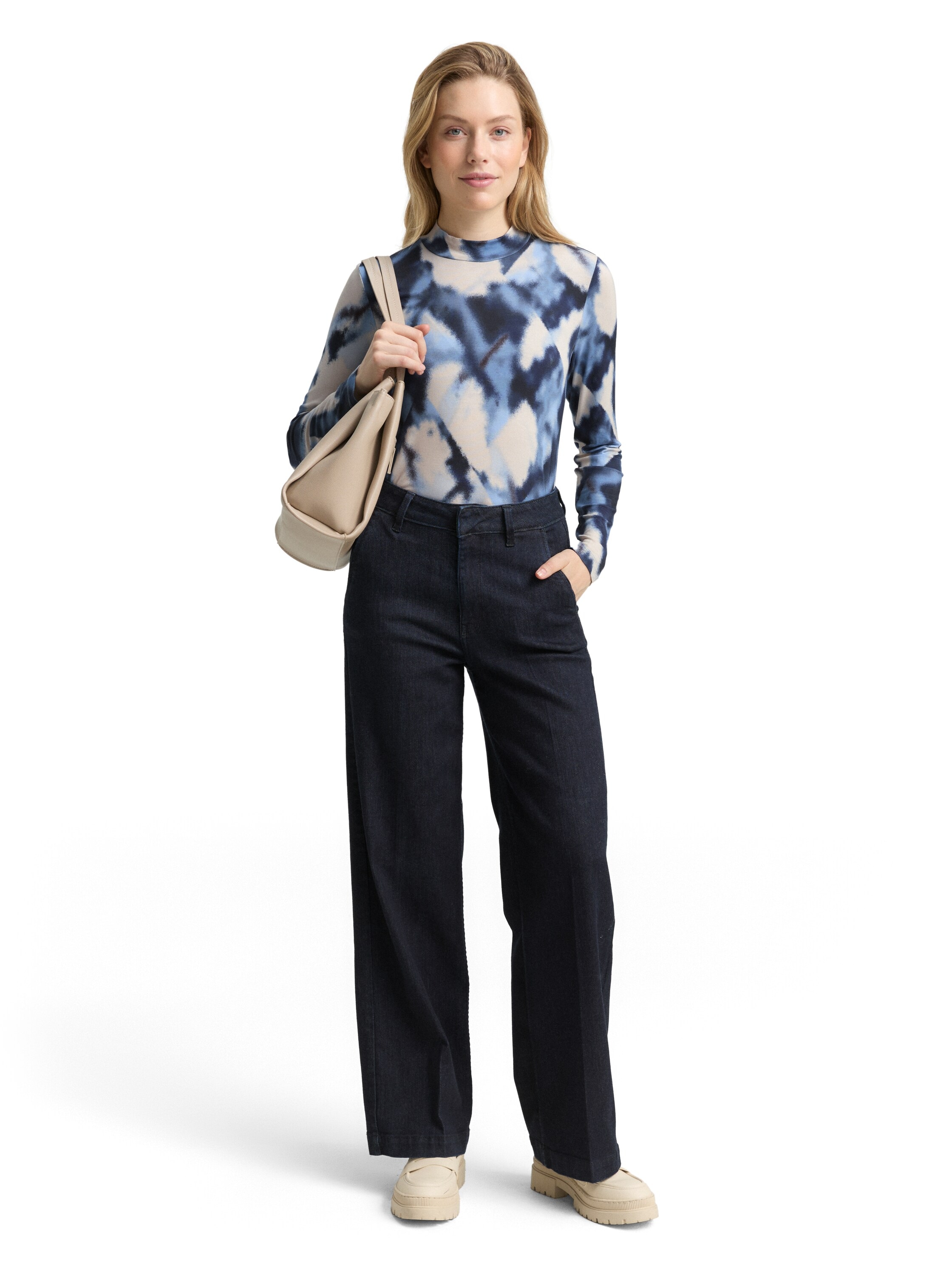 TOM TAILOR Langarmshirt mit All-Over Print