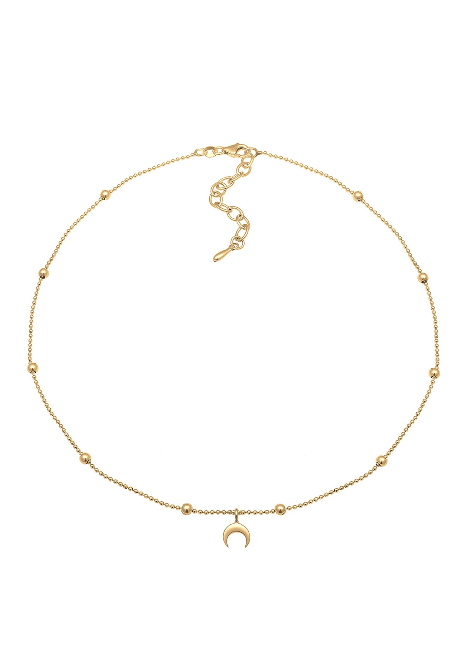 Elli Choker »Halskette Choker Anhänger Halbmond 925 Sterling Silber«