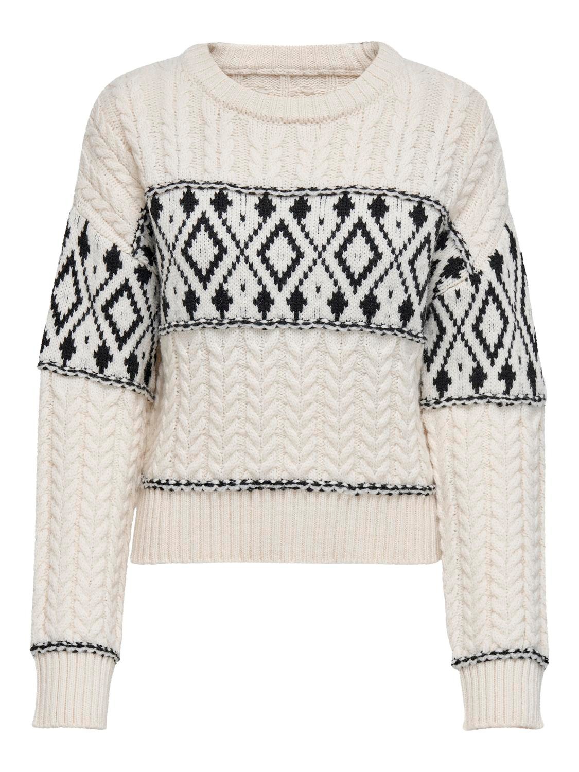 ONLY Strickpullover »ONLMARENT L/S PULLOVER KNT NOOS«, mit Strickmuster