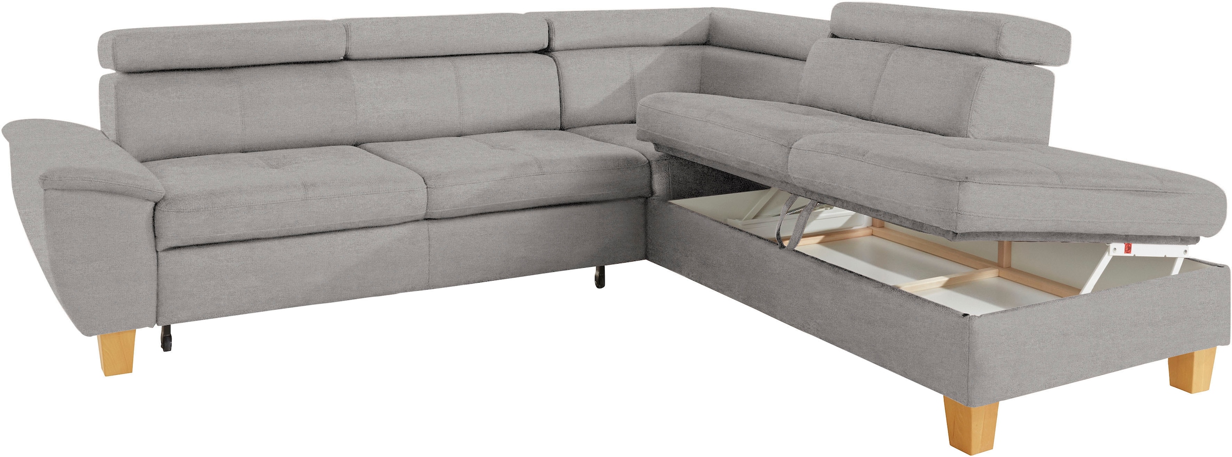 exxpo - sofa Bettkasten inklusive Kopfteilverstellung, bei und Bettfunktion wahlweise OTTO »Enya«, fashion Ecksofa
