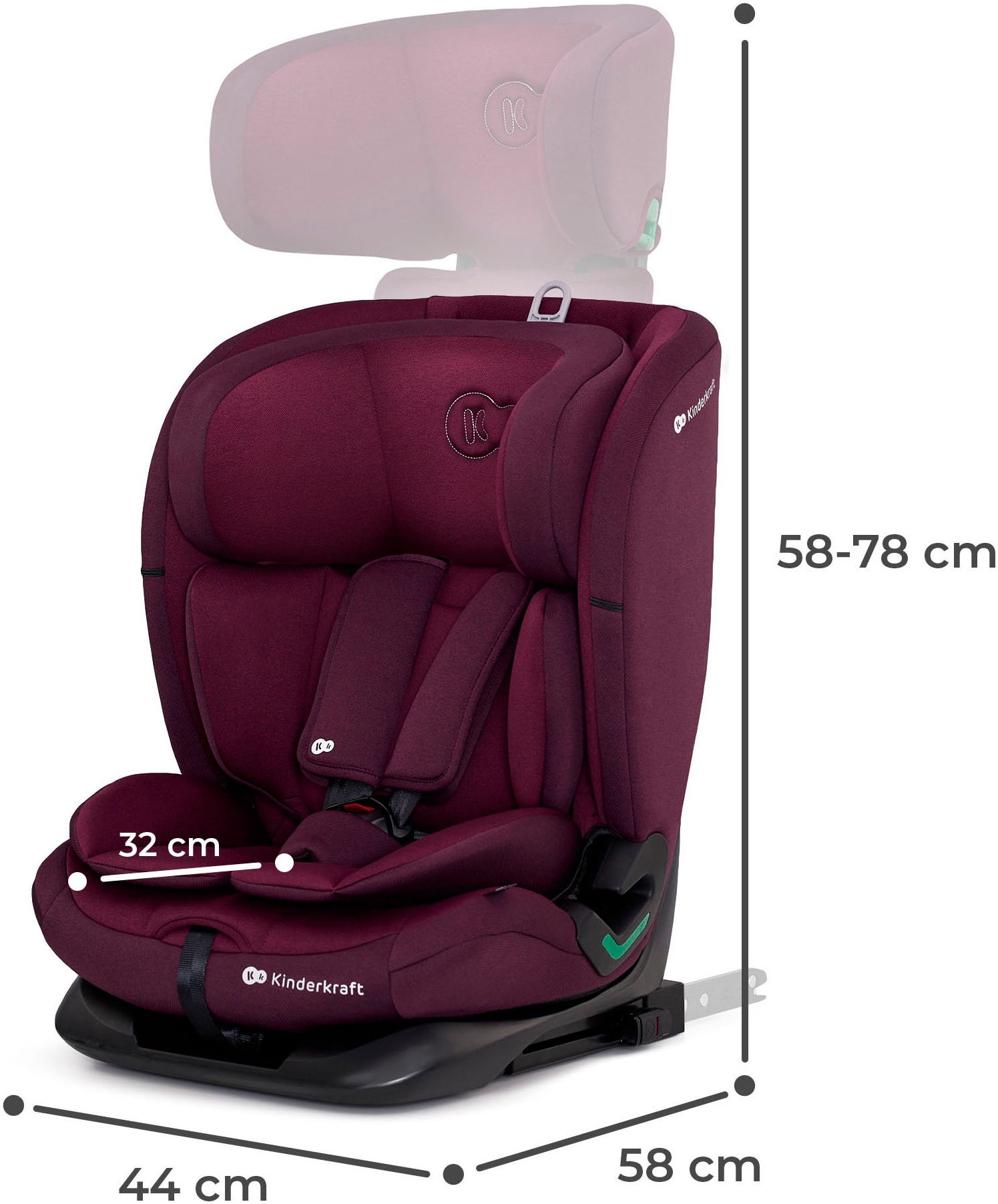 Kinderkraft Autokindersitz Klasse I / II / III (9-36 kg)