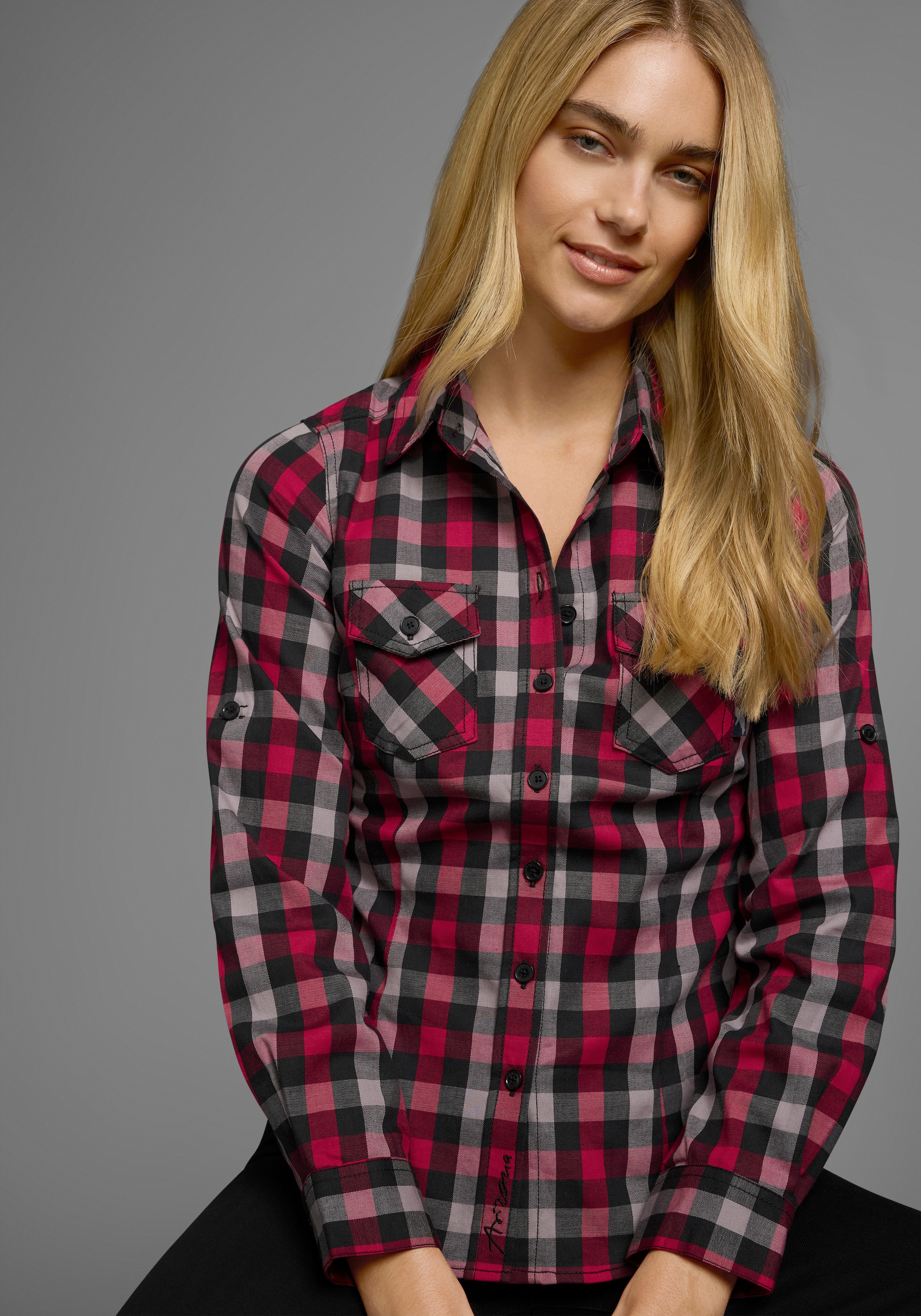 Arizona Karobluse, Lässiger-Holzfäller-Look