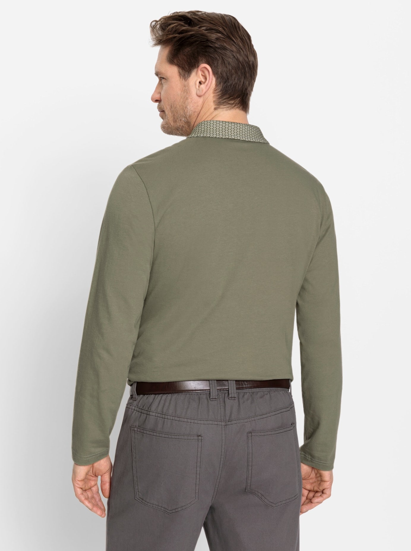 Marco Donati Poloshirt »Langarm-Poloshirt«, (1 tlg.)