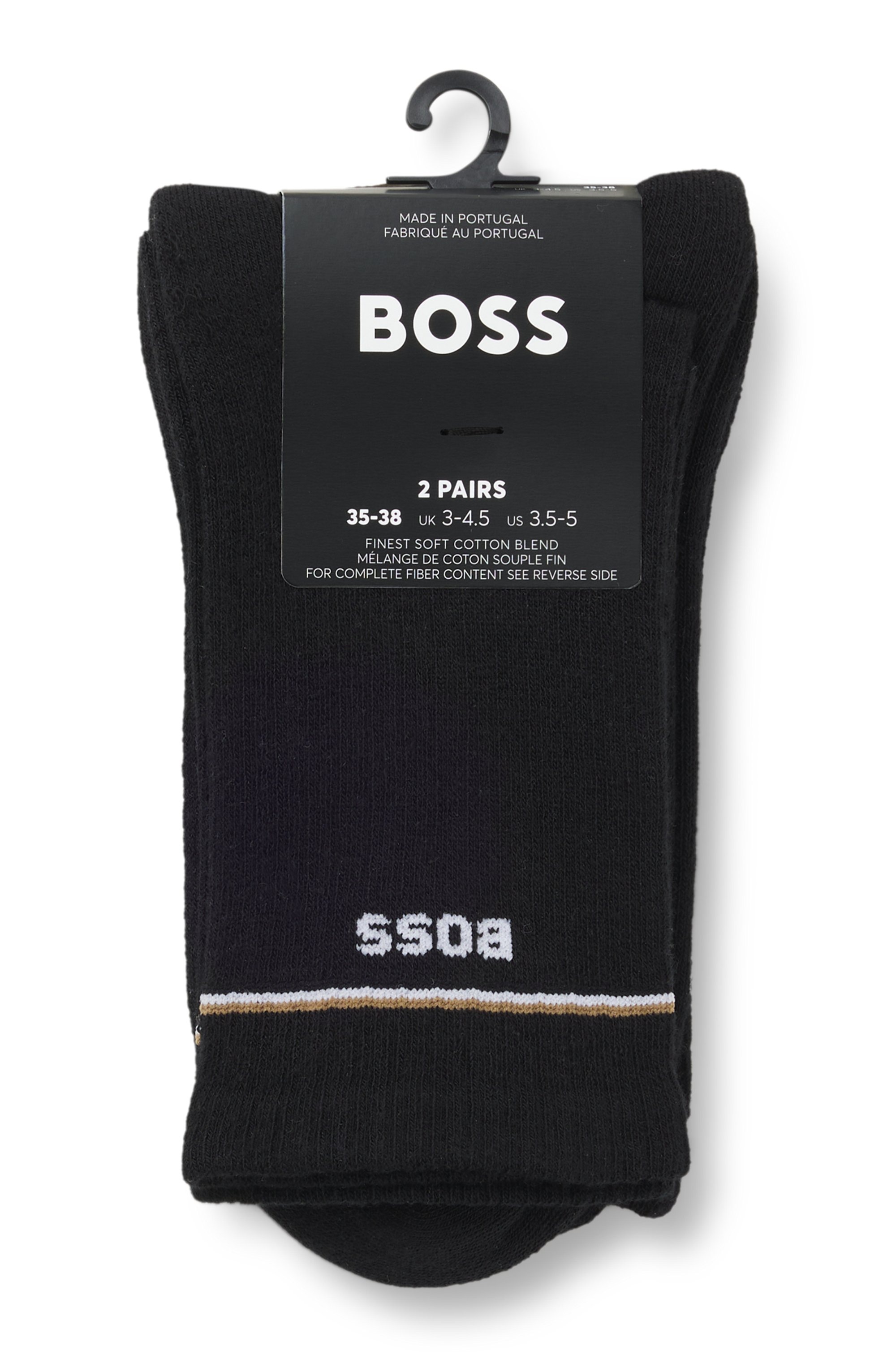 BOSS Socken »2P QS Iconic CC W«, (Packung, 2 Paar, 2er), mit BOSS-Logoschriftzug