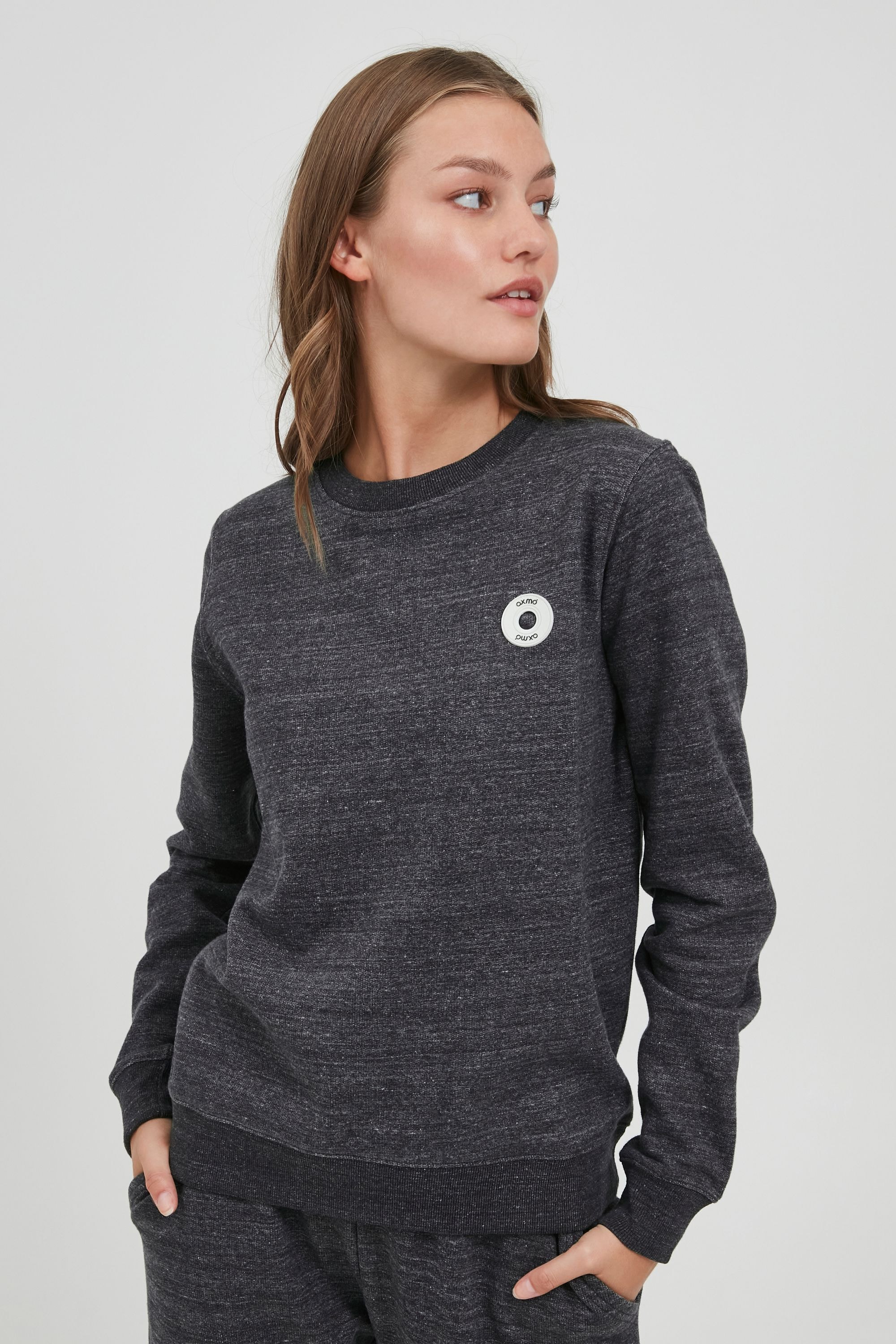 OXMO Rundhalspullover »Rundhalspullover OHHella«