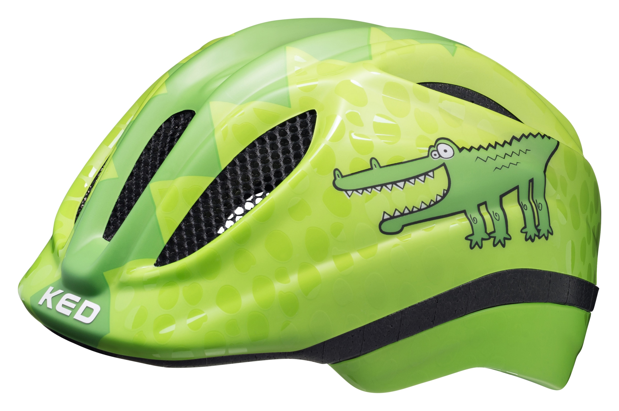 KED Helmsysteme Kinderfahrradhelm »Kinderhelm MEGGY II TREND, GREEN CROCO GLOSSY«