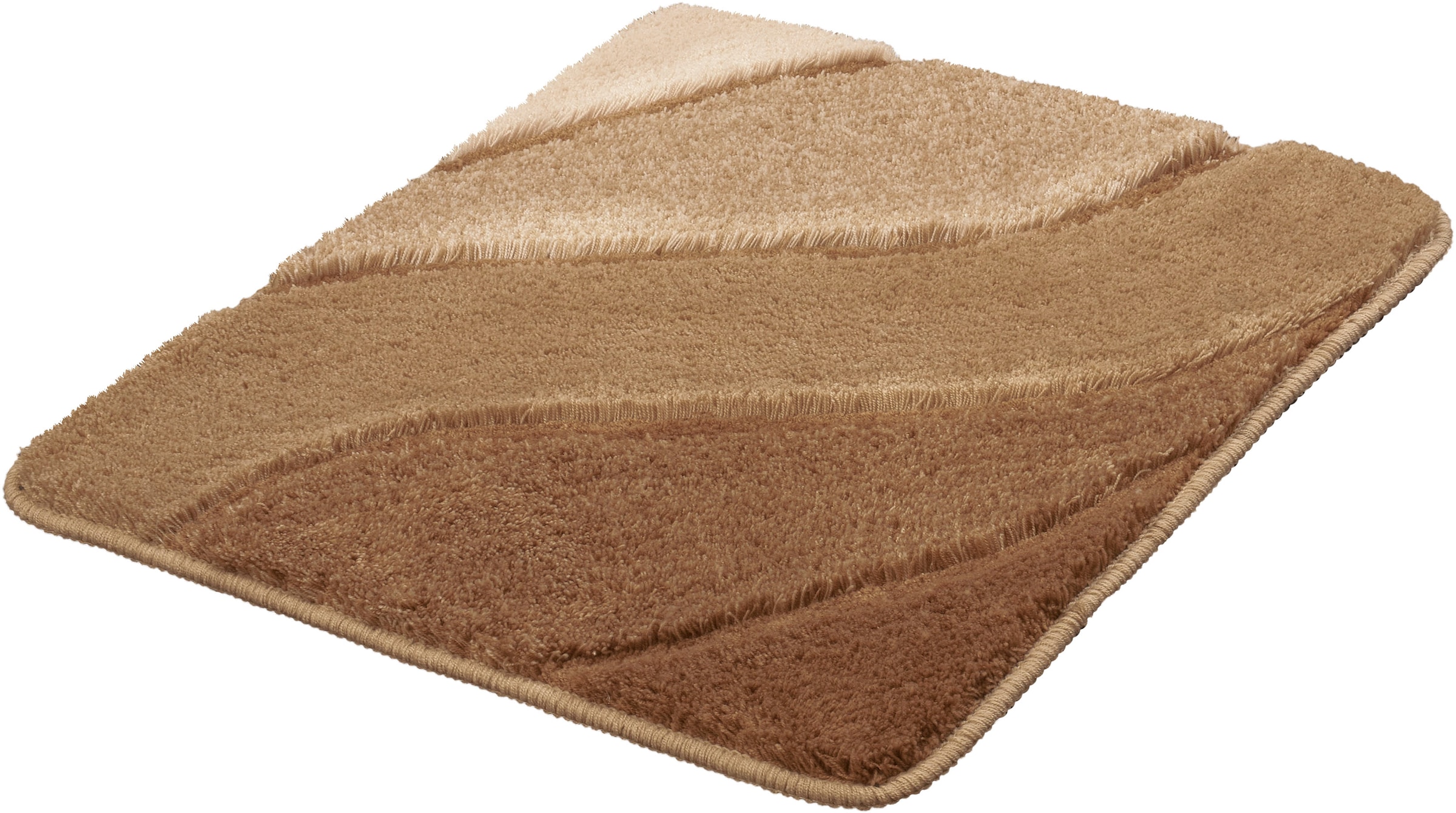 Kleine Wolke Badematte »Serenade«, rutschhemmend beschichtet, fußbodenheizungsgeeignet, Badteppich, Wellen Design, Farbverlauf, Hoch-Tief Effekt, waschbar