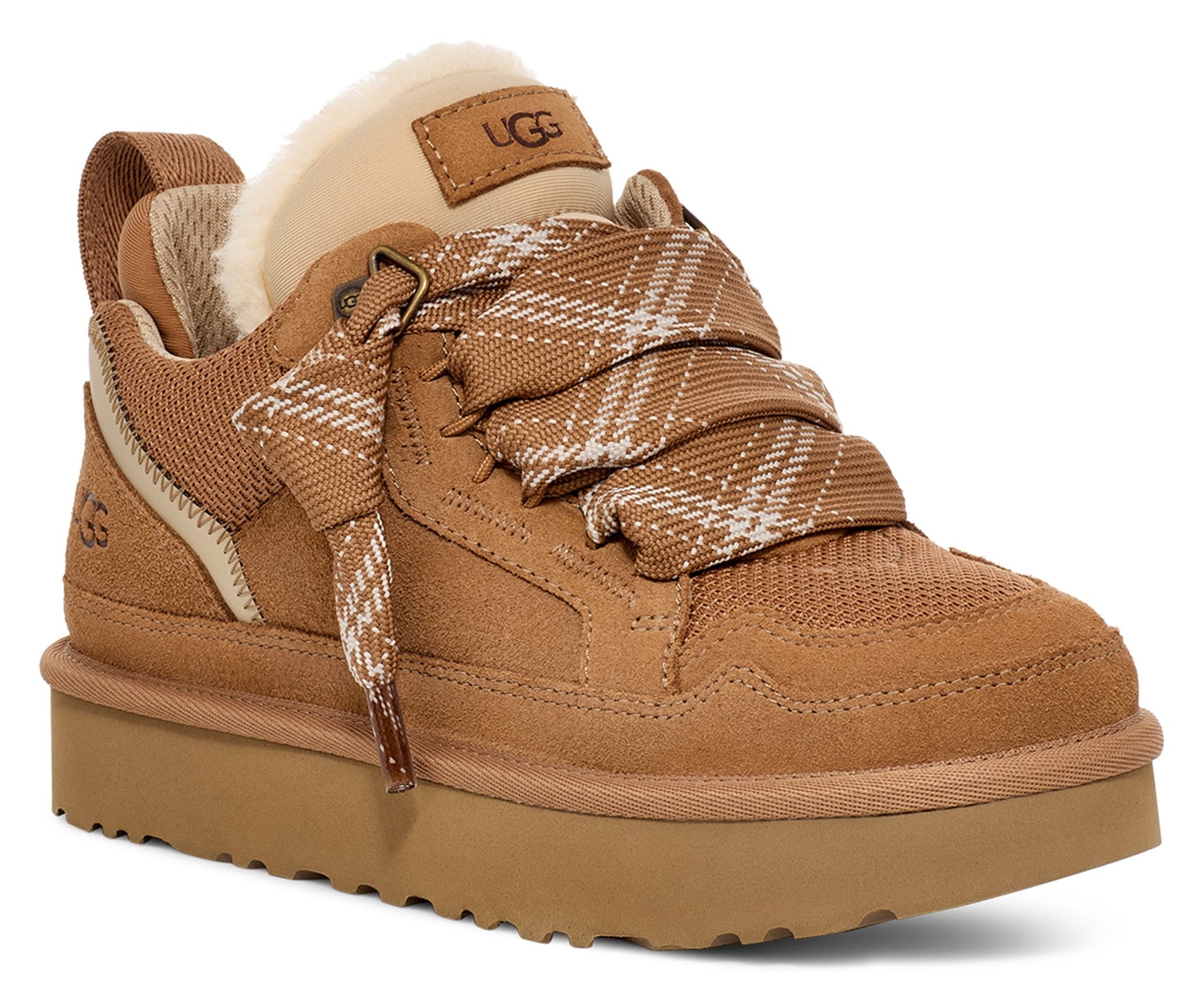 UGG Plateausneaker »LOWMEL«, Midcut Sneaker, Schnürschuh mit gepolstertem Schaftrand