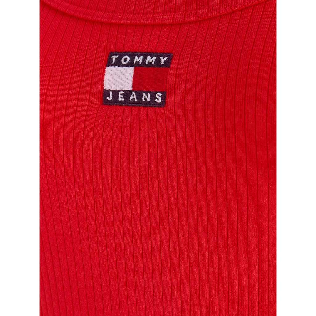 Tommy Jeans Jerseykleid »TJW BADGE RIB BODYCON LS«