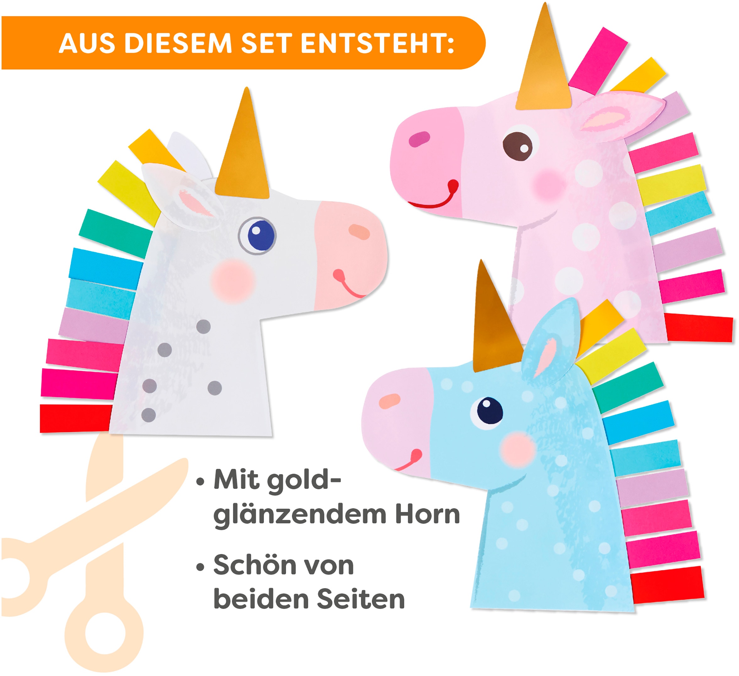 Haba Kreativset »2er Bastelsets Erstes Basteln Einhörner«
