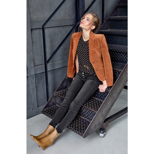 Aniston CASUAL Jackenblazer, mit Lederimitat-Einfassungen und Ärmelpatches  im OTTO Online Shop
