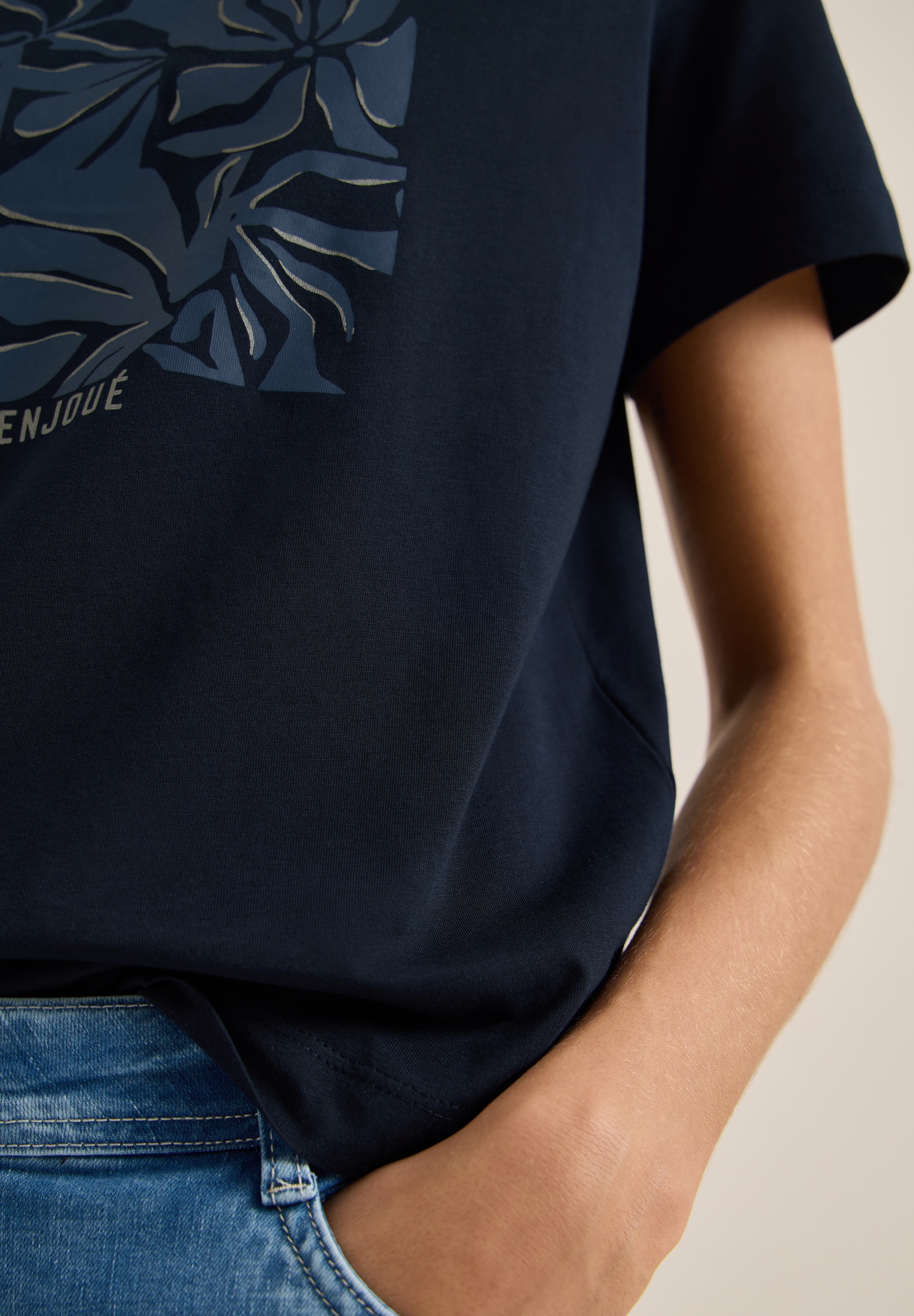 Cecil Kurzarmshirt Sommershirt mit Frontprint