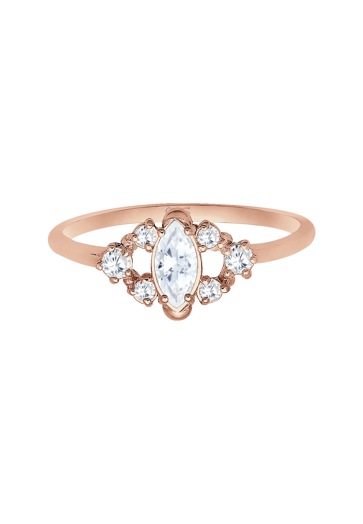 Elli Verlobungsring »Ring Verlobungsring Zirkonia Weiß 925 Sterling Silber«