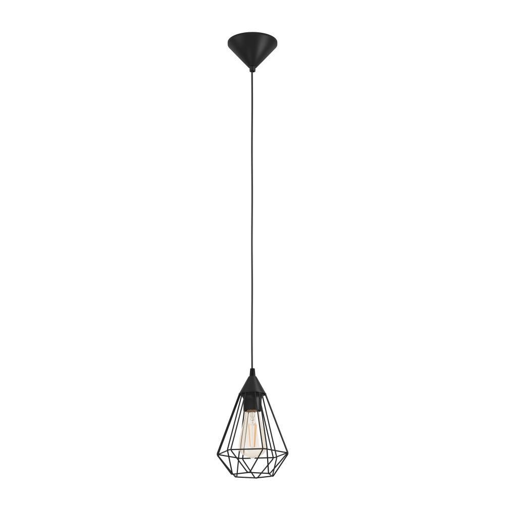 EGLO Pendelleuchte »TARBES Hängeleuchte, Pendellampe, Vintage, Retro, Stahl, schwarz E27«, 1 flammig, Leuchtmittel E27 | ohne Leuchtmittel, Wohnzimmerlampe, Esstischlampe, Drahtgeflecht, 1 flammig, 110x17,5cm