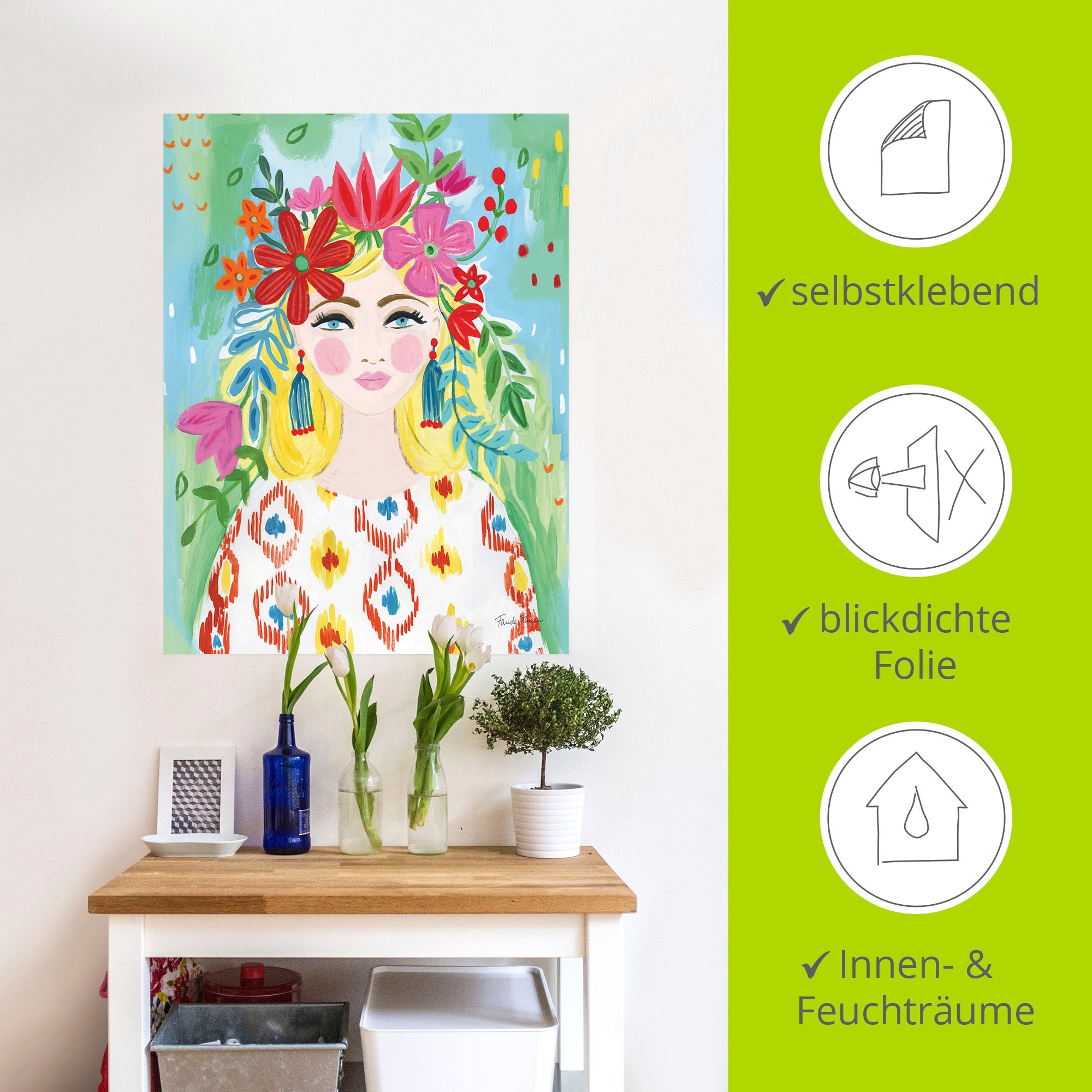 Artland Wandbild »Boho Girl II« Bilder von Frauen 1 Stk. tlg. als Alubild, Leinwandbild, Poster, Wandaufkleber in verschied. Größen