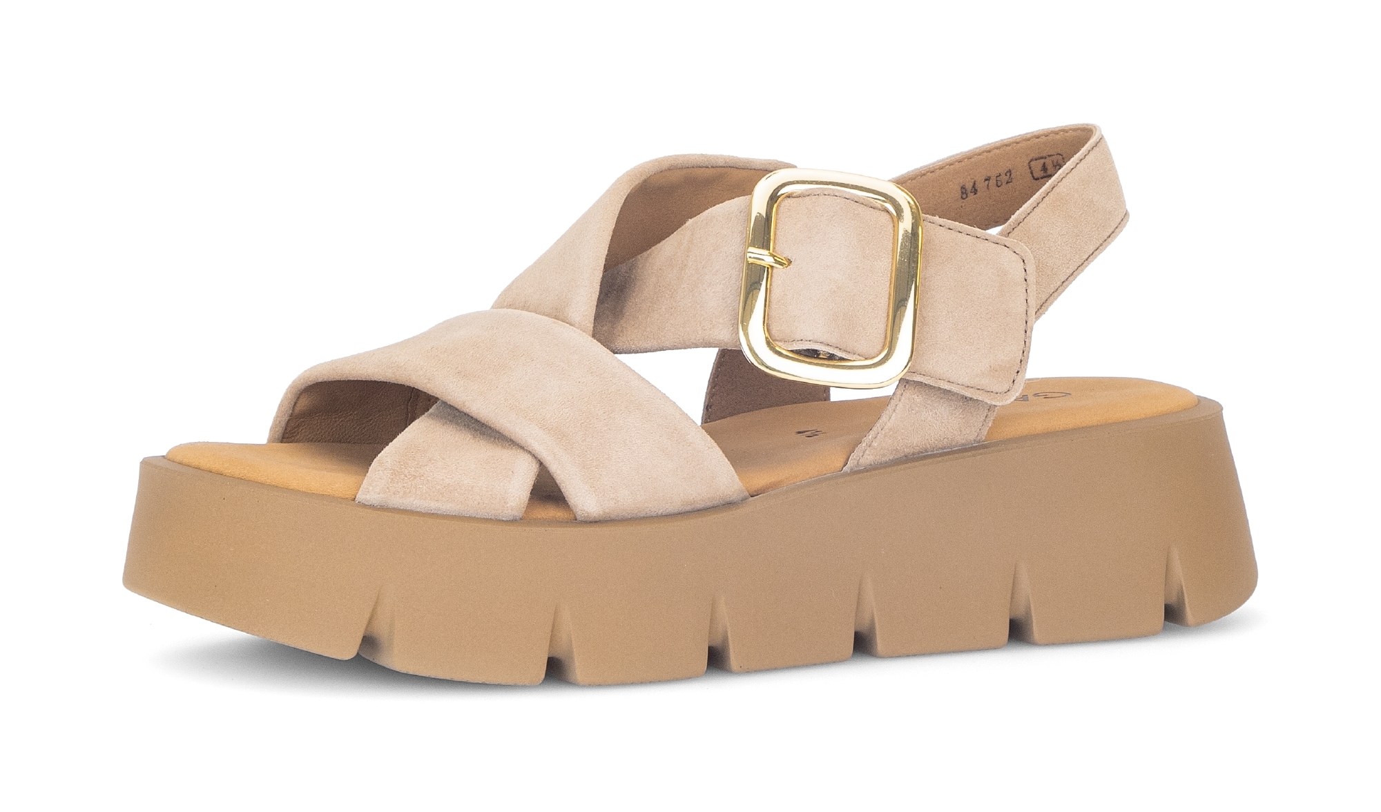 Gabor Keilsandalette  , Plateau, Sommerschuh, Riemchensandale mit Kreuzbandage