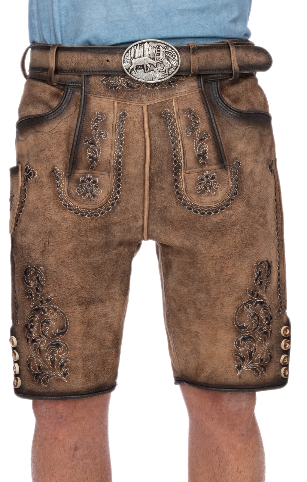Gwandler Lederhose »Lederhose MARIUS-gespeckt«