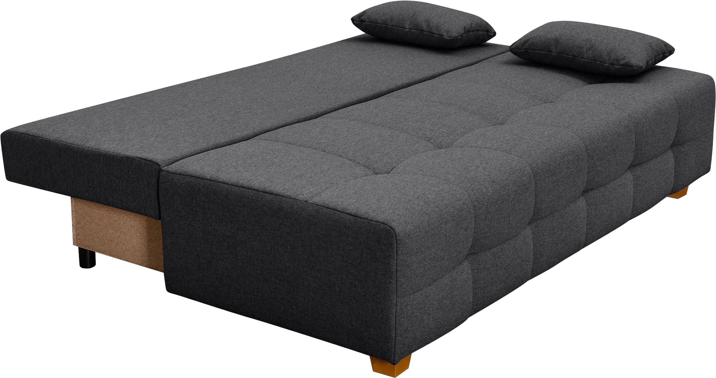 COLLECTION AB Schlafsofa »Bella«, Schlafsofa,Bettkasten,Bonellfederkern,Rückenkissen,Armlehnenkissen