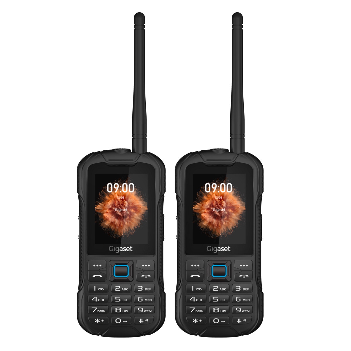 Gigaset Handy »GLX 8 ACTIVE Duo Walkie-Talkie Feature Phone« Schwarz in schwarz