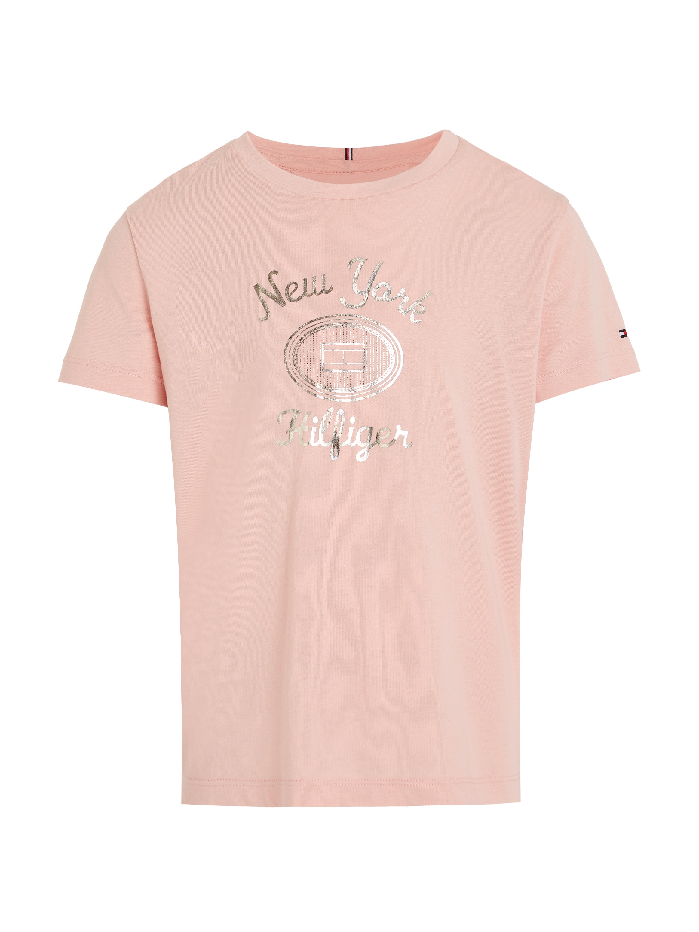 Tommy Hilfiger Kurzarmshirt »HILFIGER NY FOIL REG TEE SS«, Kinder bis 16 Jahre mit Logoprägung